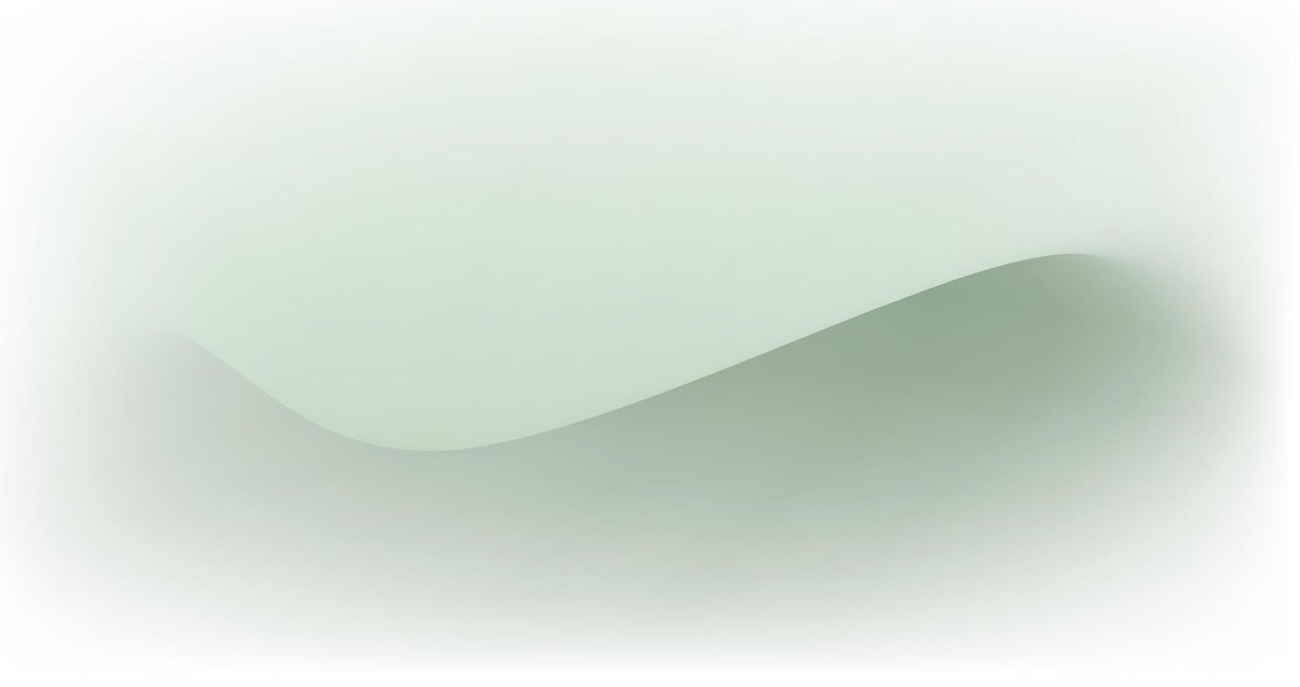 1854x980 green gradient color wave background in the middle with soft and muted colors