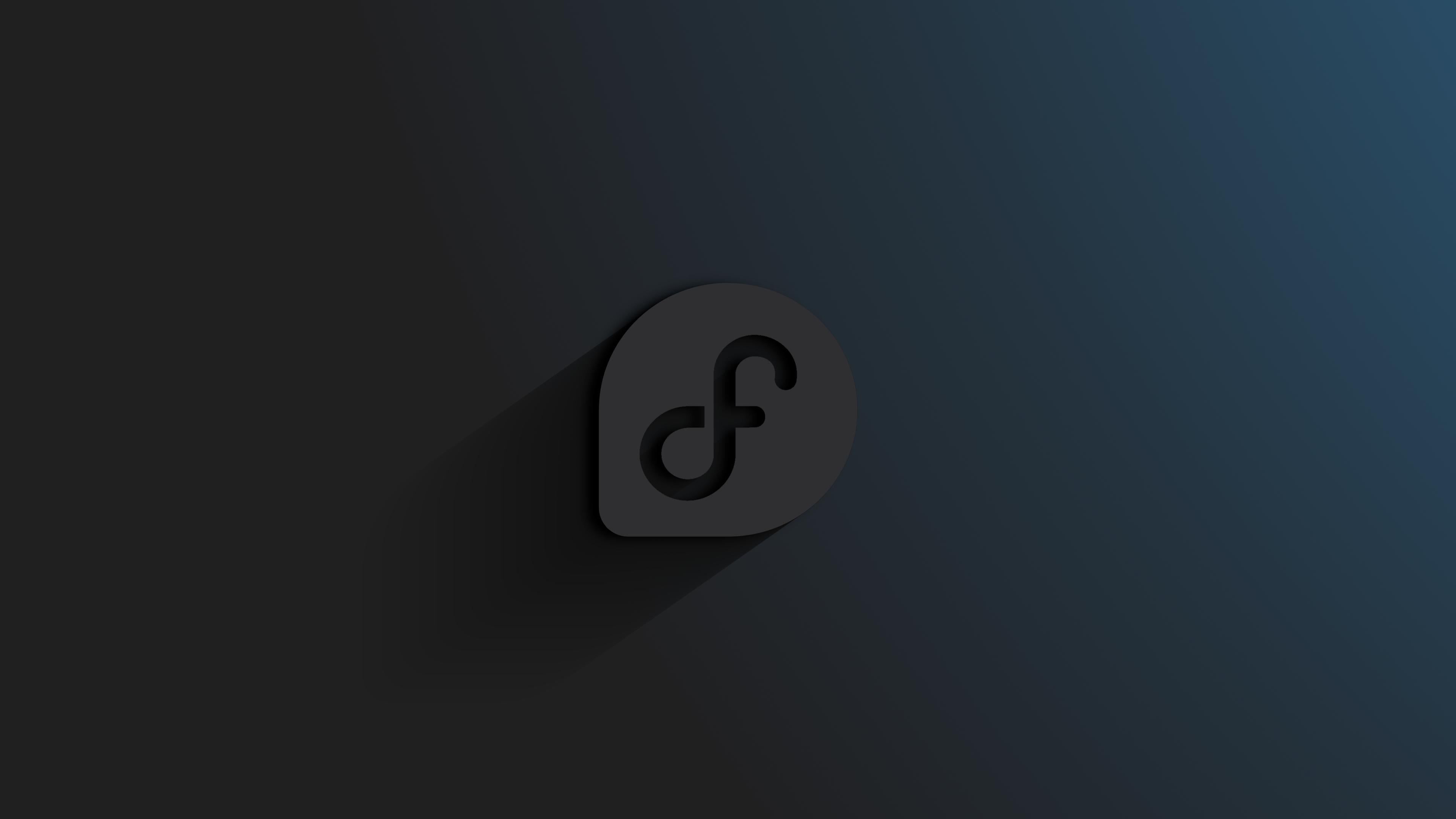 3840x2160 Flat Fedora Wallpaper I just made in GIMP 3