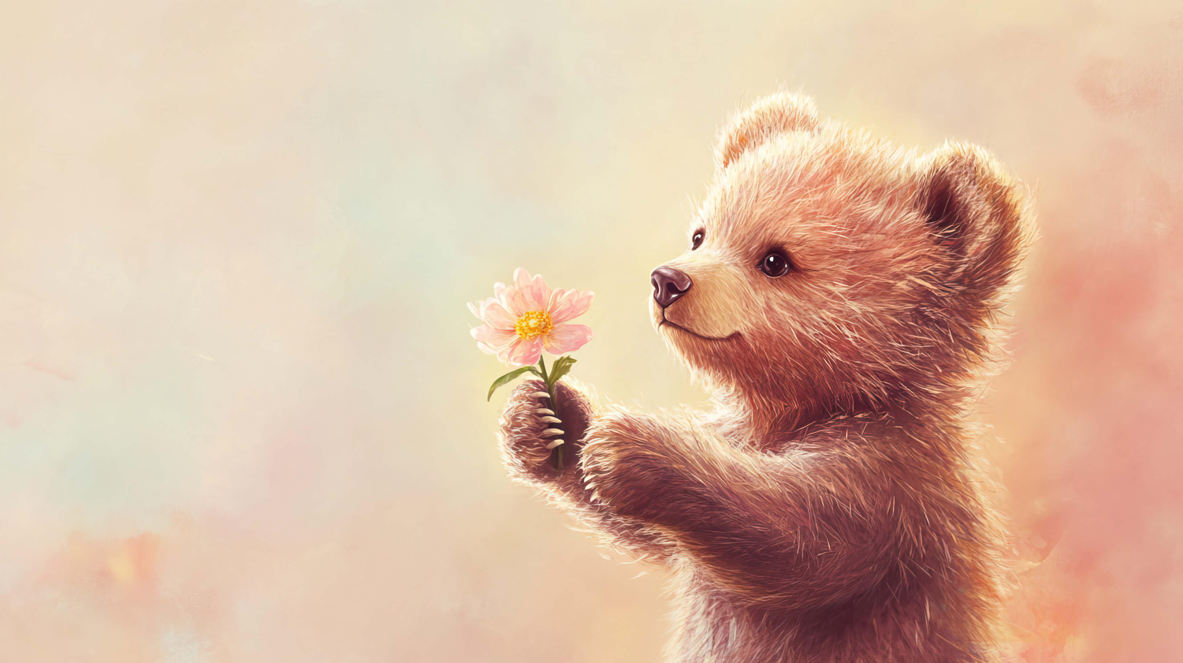 3840x2152 Cute Bear Wallpaper, Free, 4k