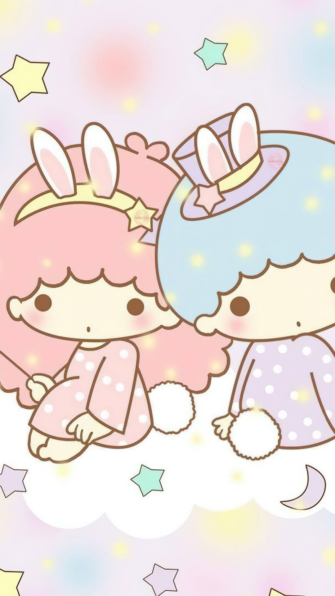 1080x1920 Adorable Wallpaper 4K, Little Twin Stars, Kiki and Lala