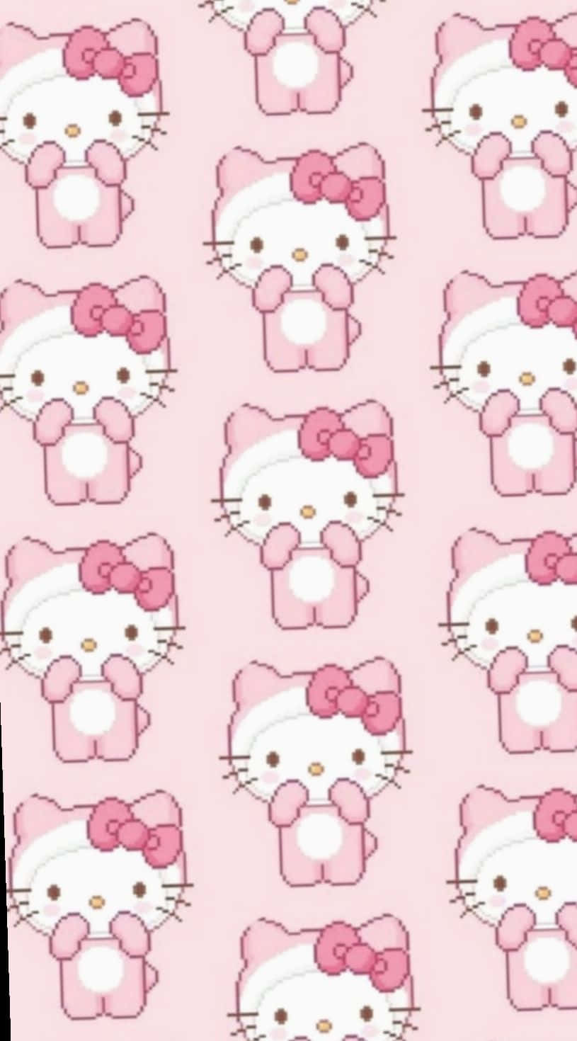 815x1470 Small Cute Pink Hello Kitty Wallpaper