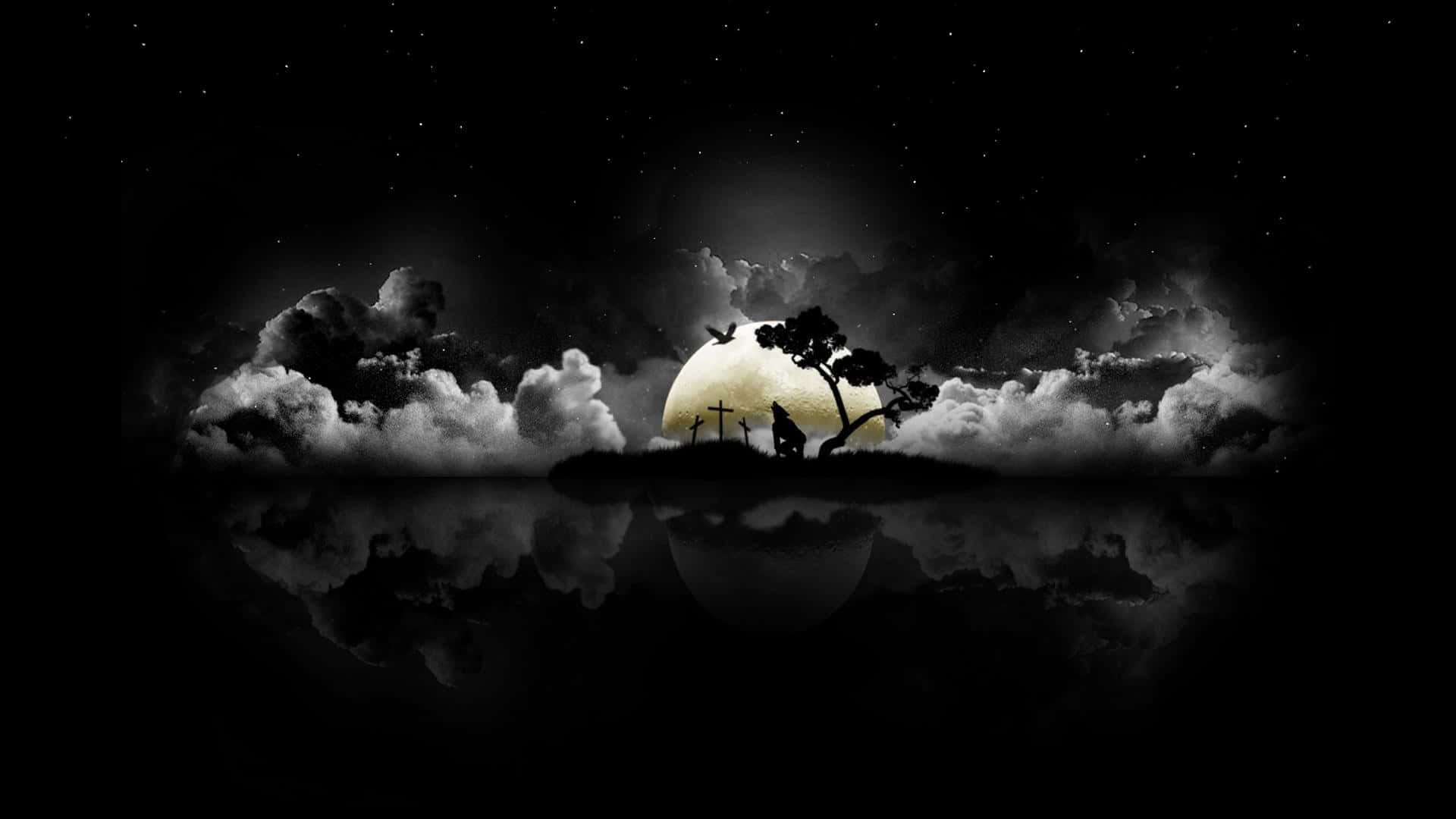 1920x1080 Black Mac Wallpaper