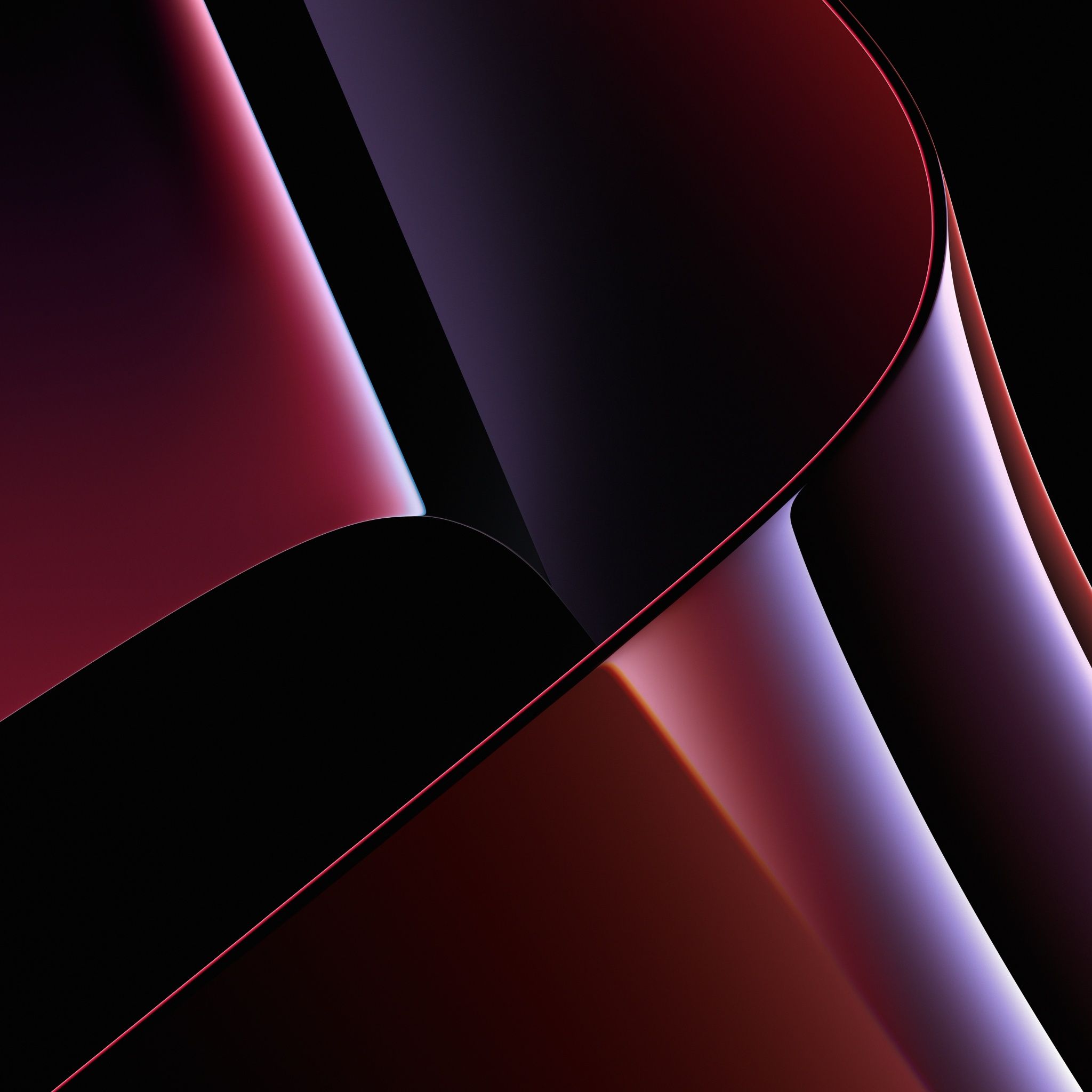 2048x2048 Apple MacBook Pro Wallpaper 4K, Dark Mode, Stock, 2021