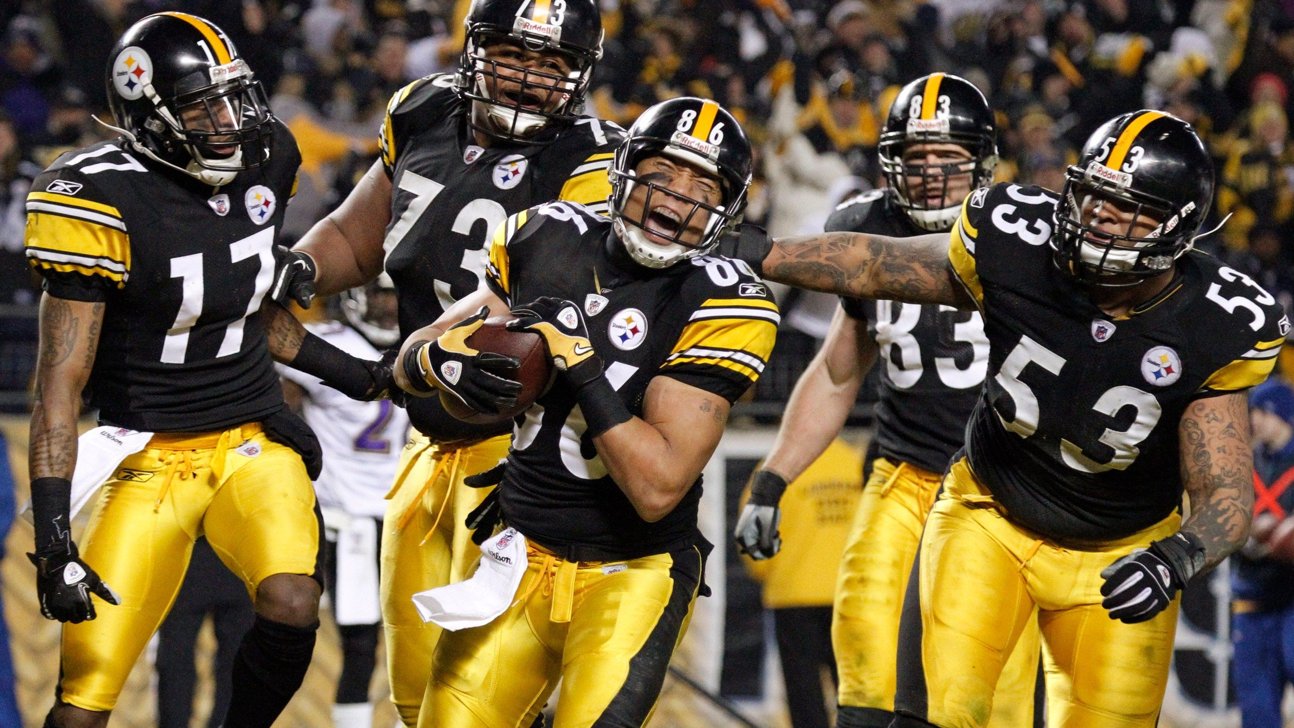 2560x1440 Pro Football Hall of Fame semifinalists feature former Steelers Hines Ward, James Harrison