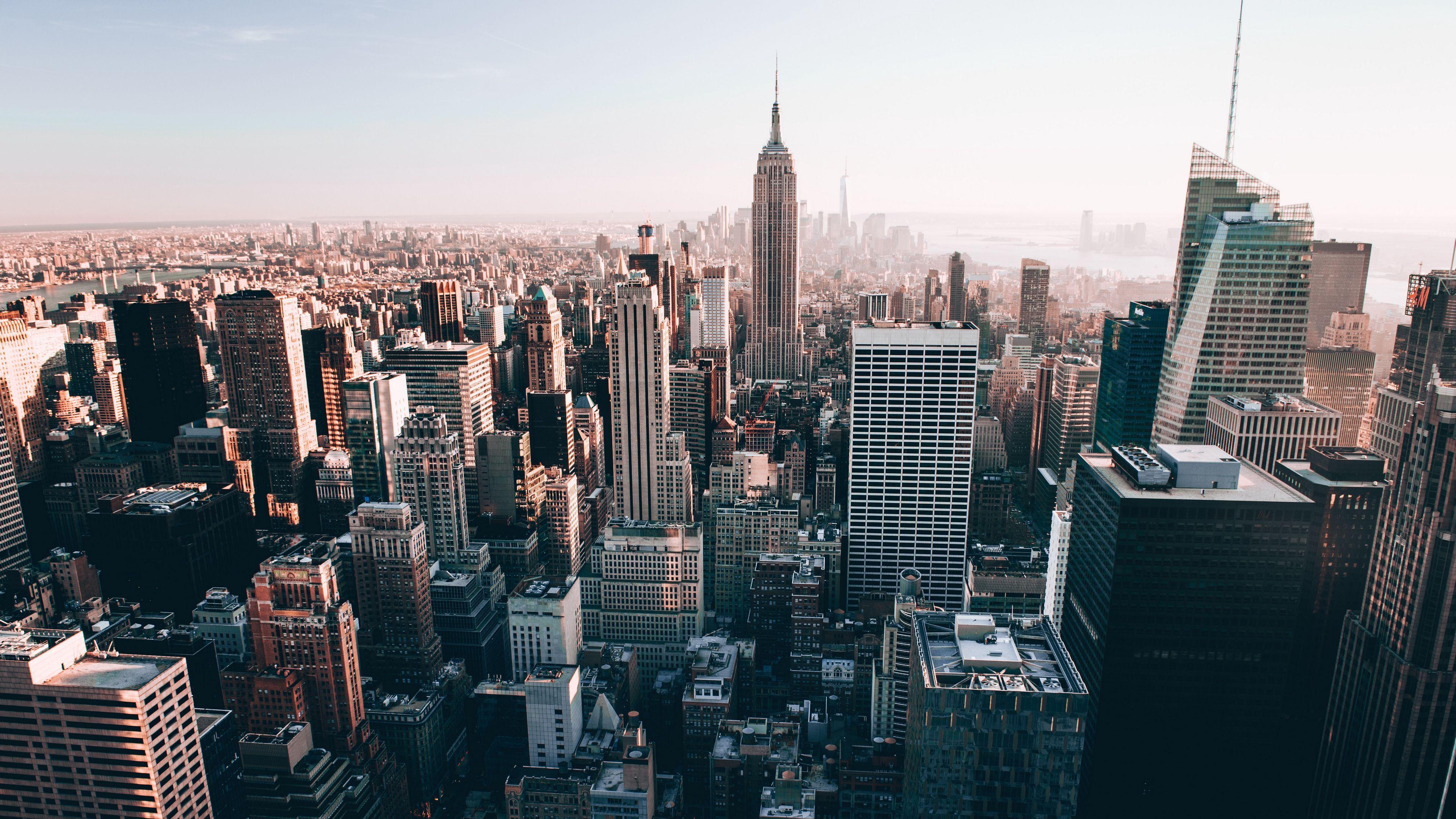 3840x2160 Download wallpaper 3840x2160 new york, usa, skyscrapers, top view