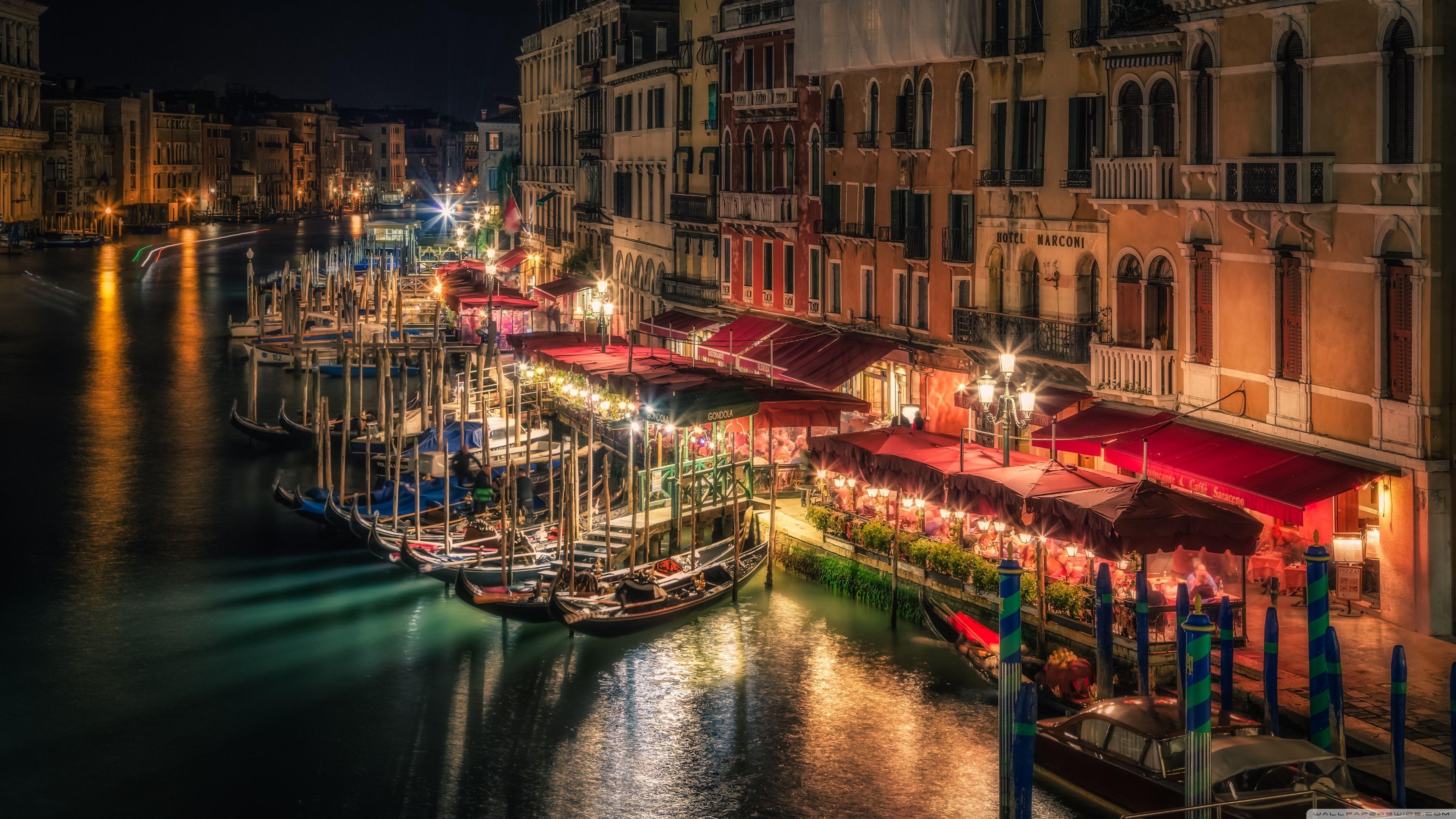 3840x2160 Canal Grande, Venice, Italy Ultra HD Desktop Background Wallpaper