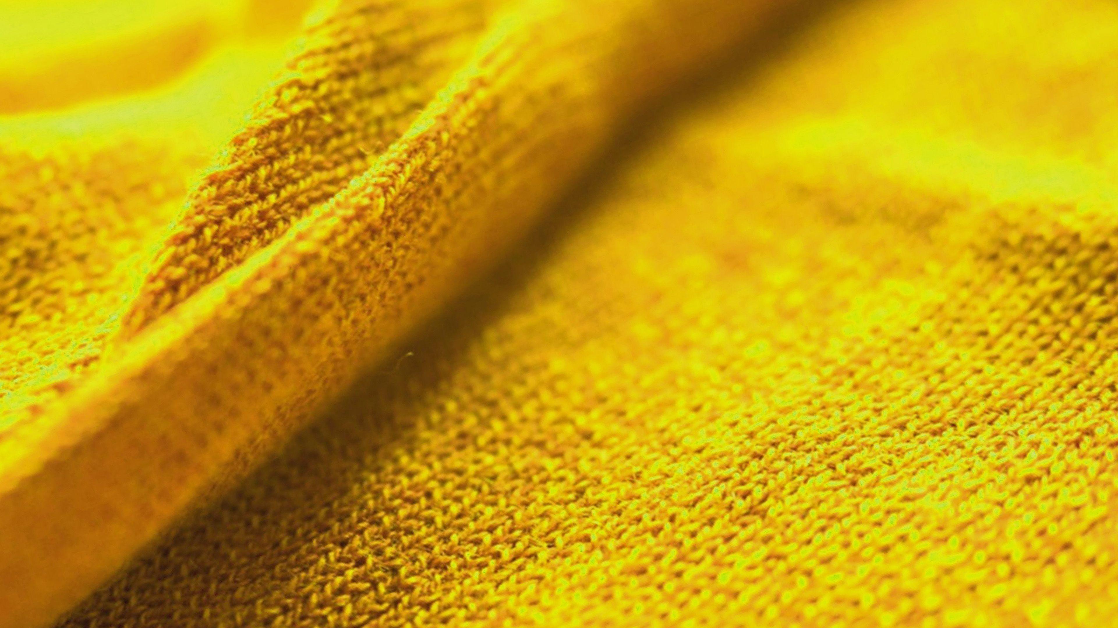 3840x2160 Texture Fur Yellow Pattern Wallpaper