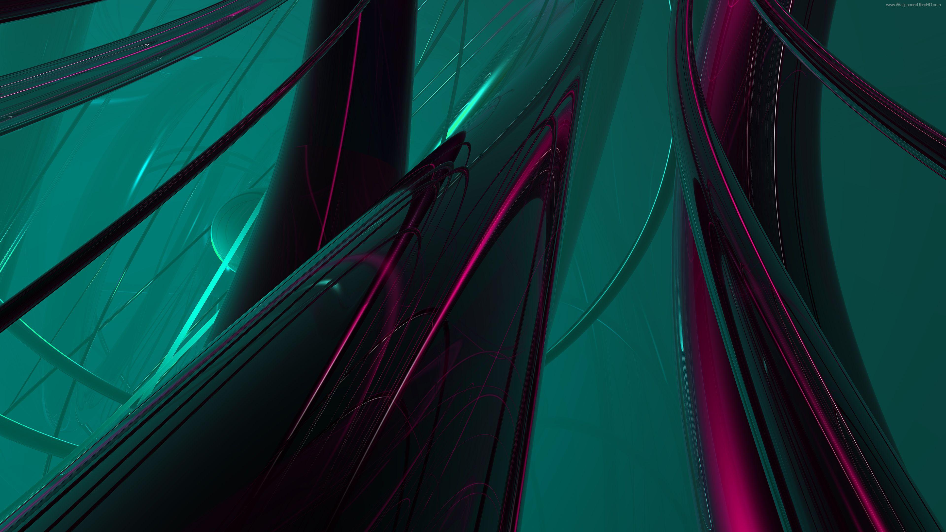 3840x2160 UHD abstract red + blue abstract green +purple