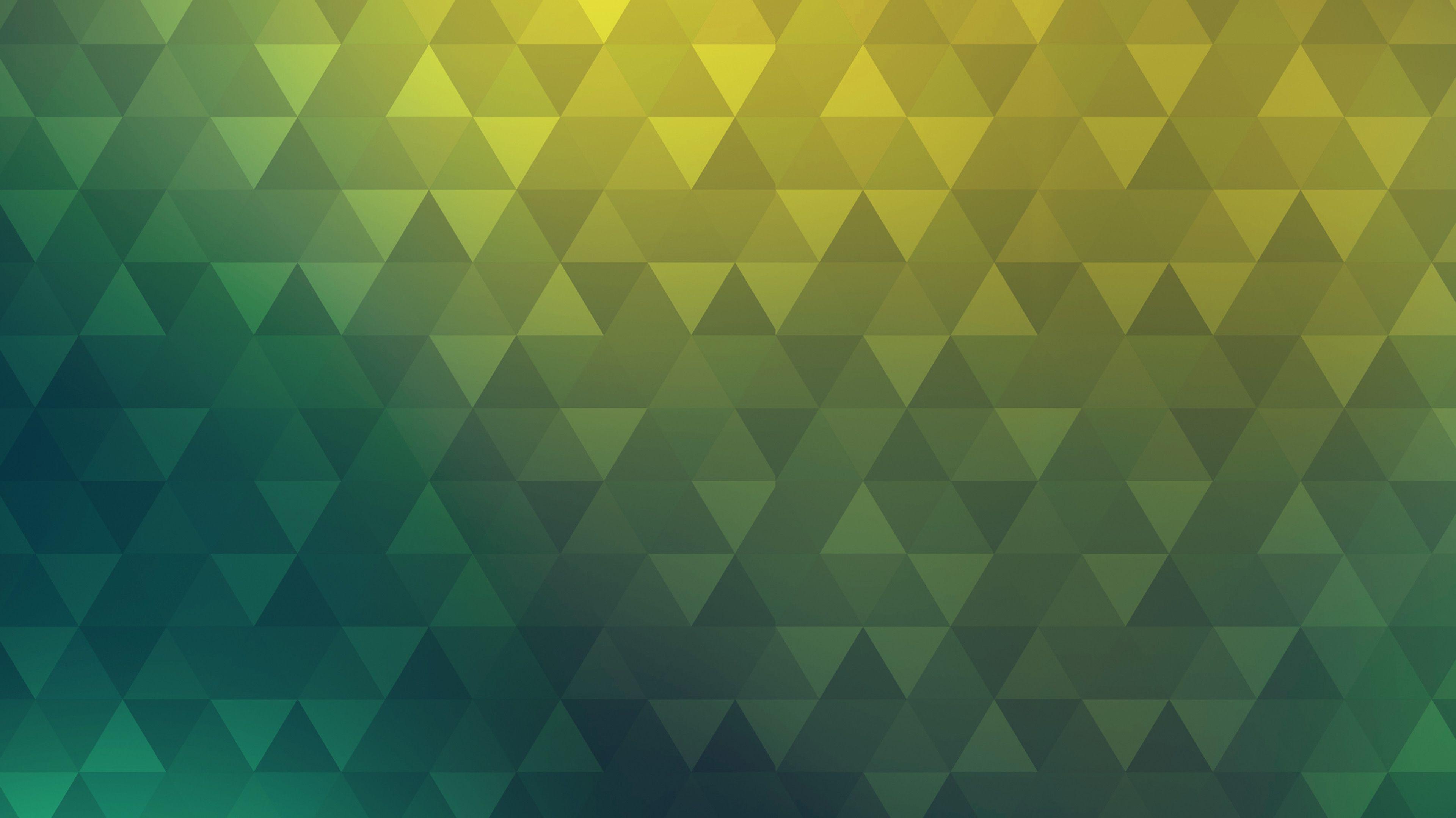 3840x2160 Poly Yellow Blue Abstract Pattern Wallpaper