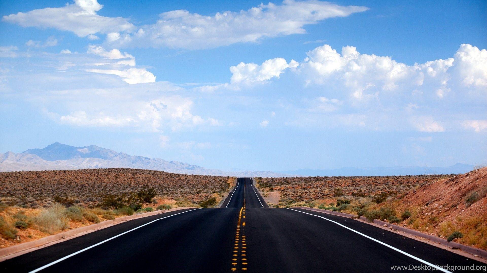 1920x1080 Desert Road Nevada Wallpaper Desktop Background