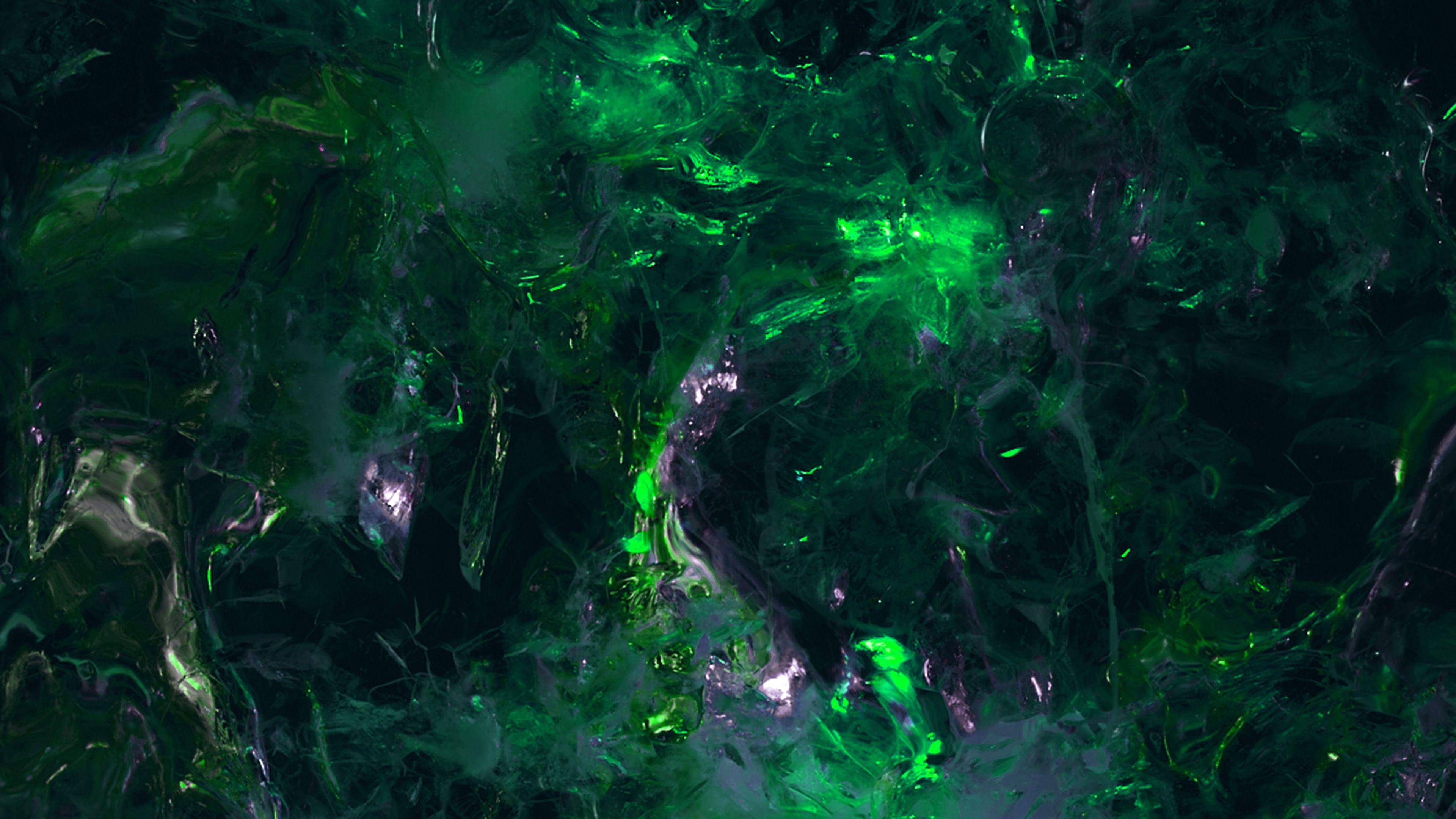 3840x2160 Digital Wallpaper Grunge Pattern Background Green Wallpaper