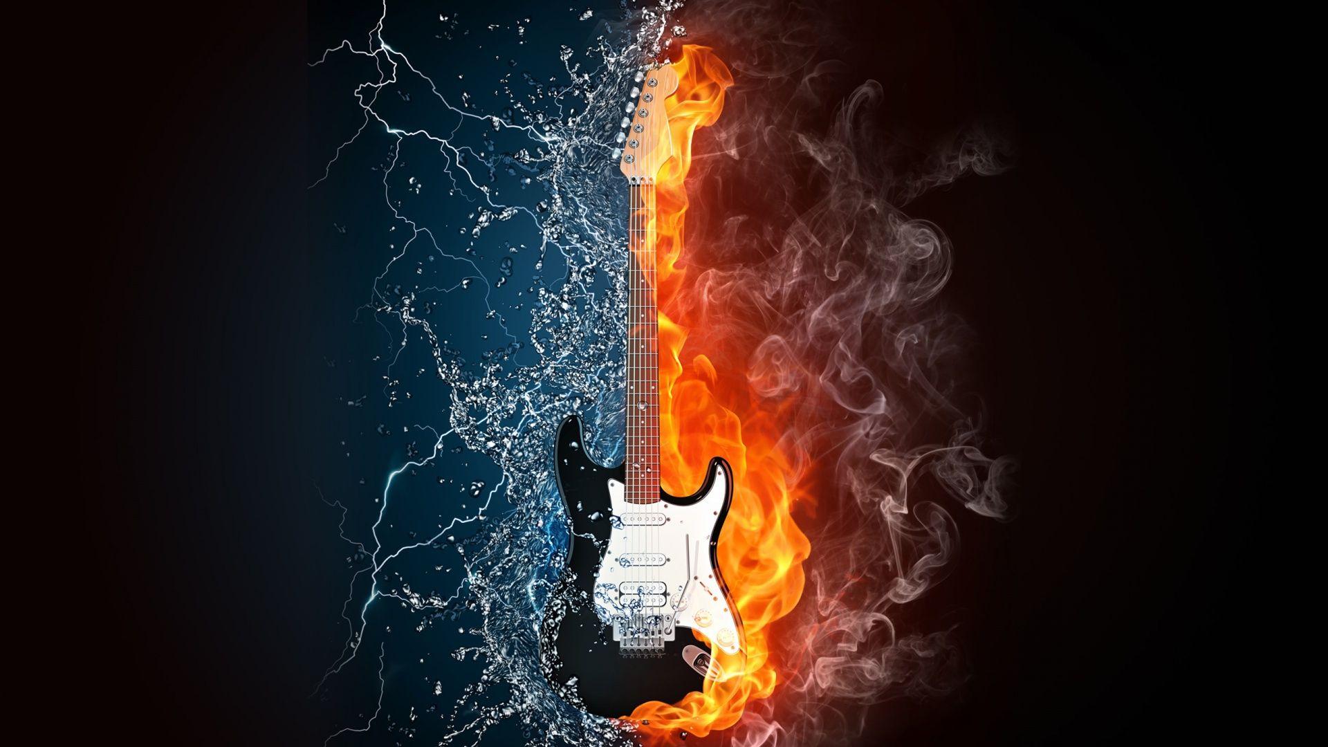 1920x1080 Cool Guitar Background
