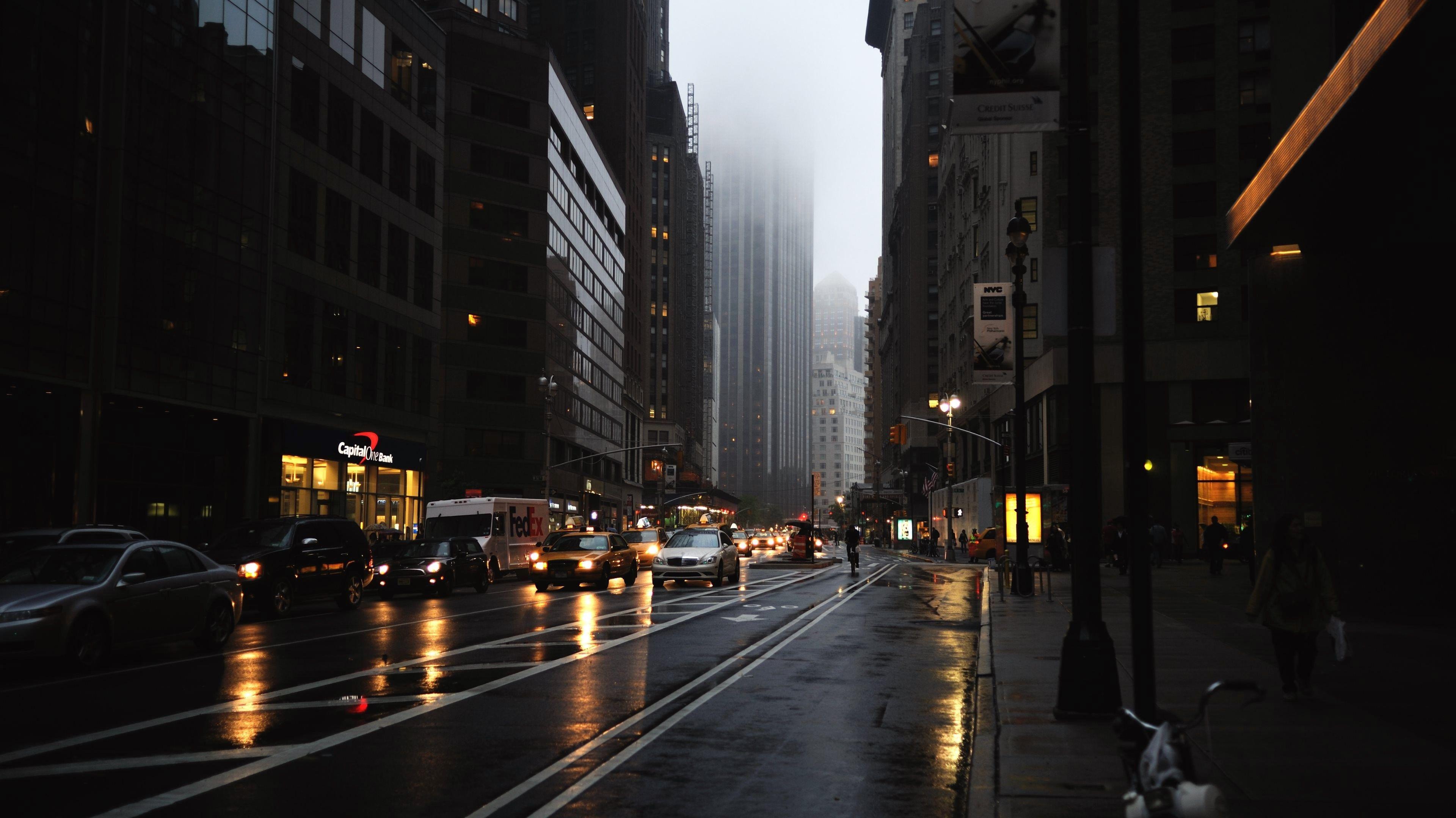 3840x2160 4k new york HD wallpaper (3840x2160). New york rain, New york