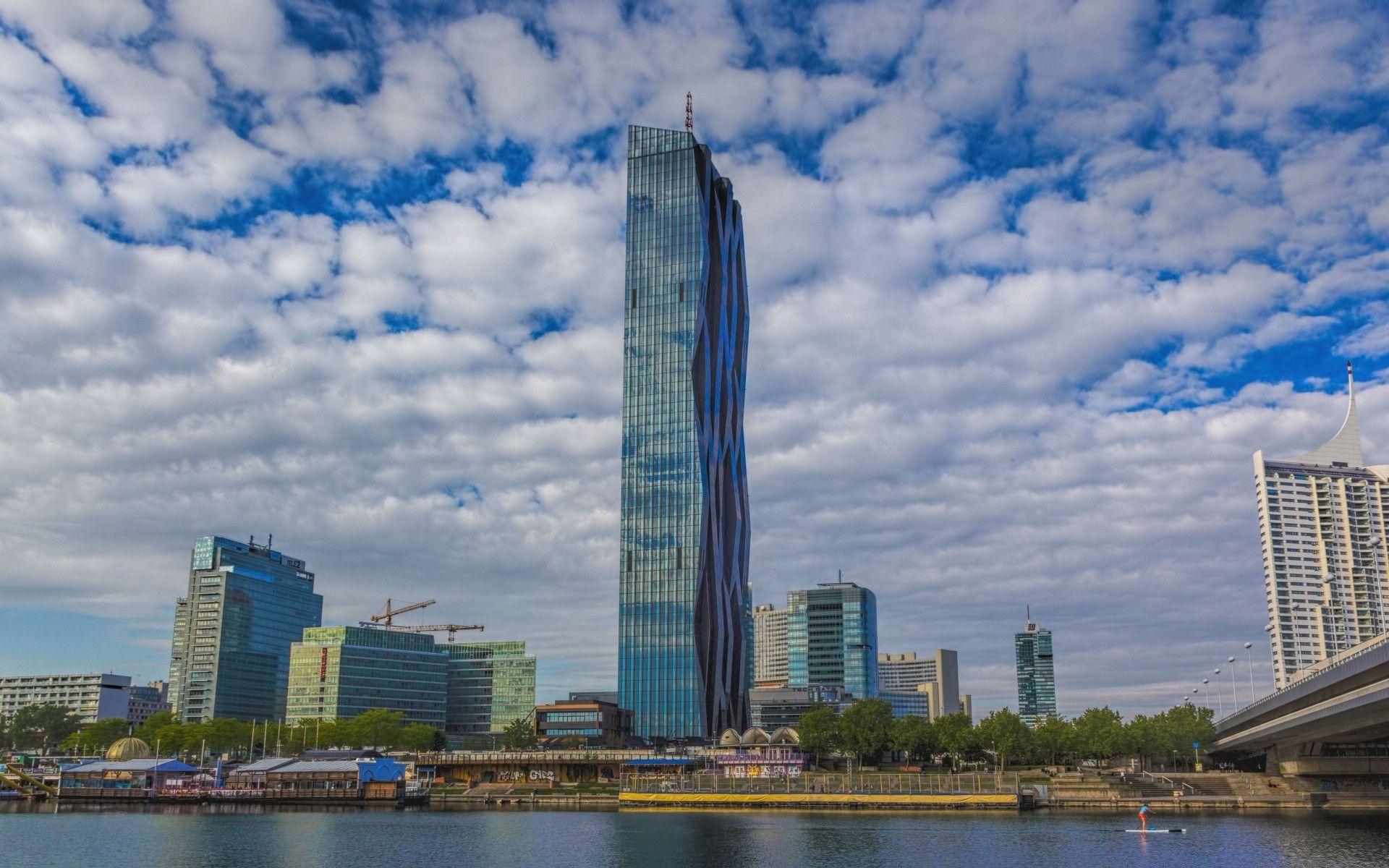 1920x1200 Vienna, Donaucity, DC Tower, UNO Center