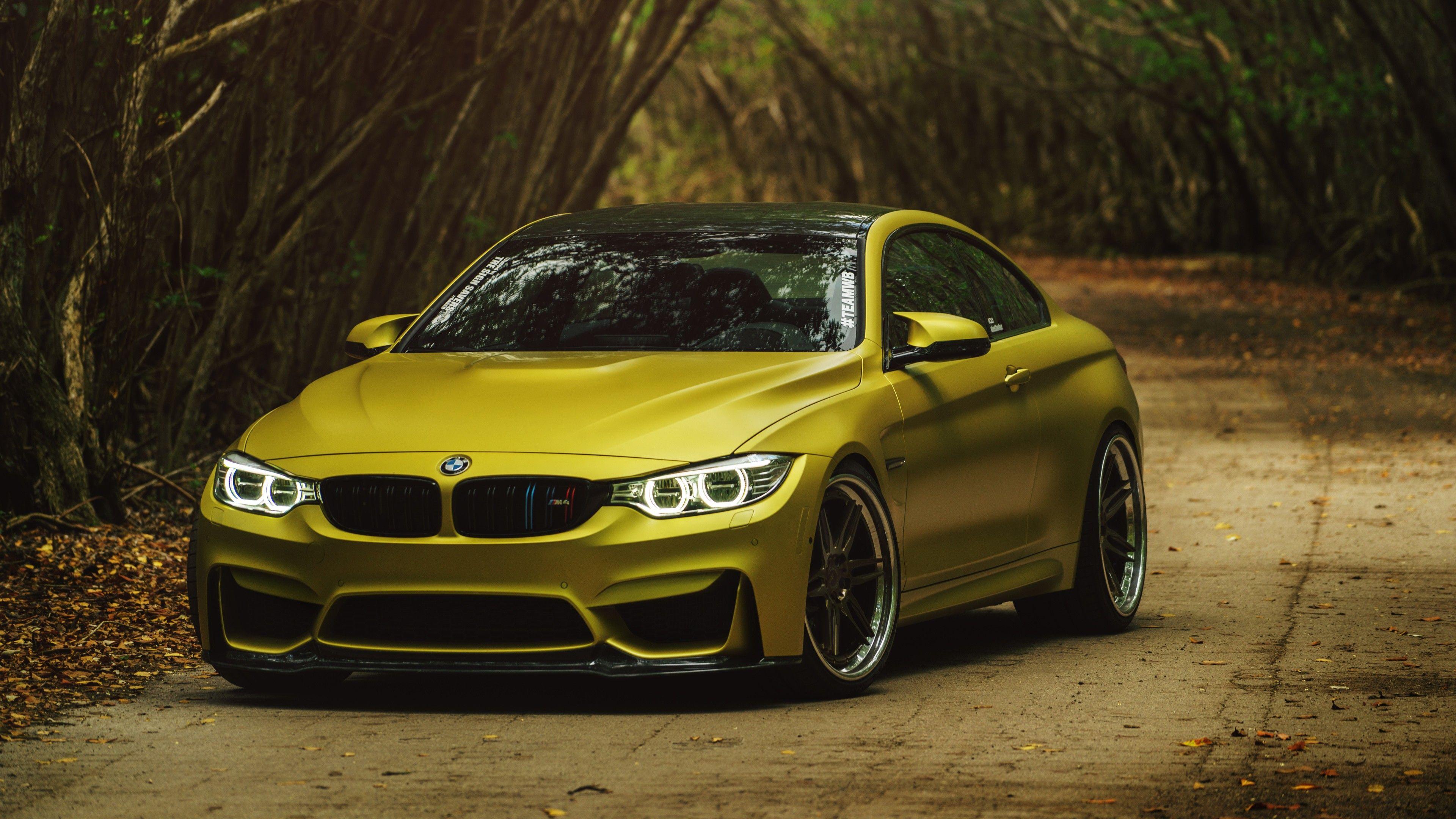 3840x2160 ADV1 SS Austin Yellow BMW M4 Wallpaper. HD Car Wallpaper