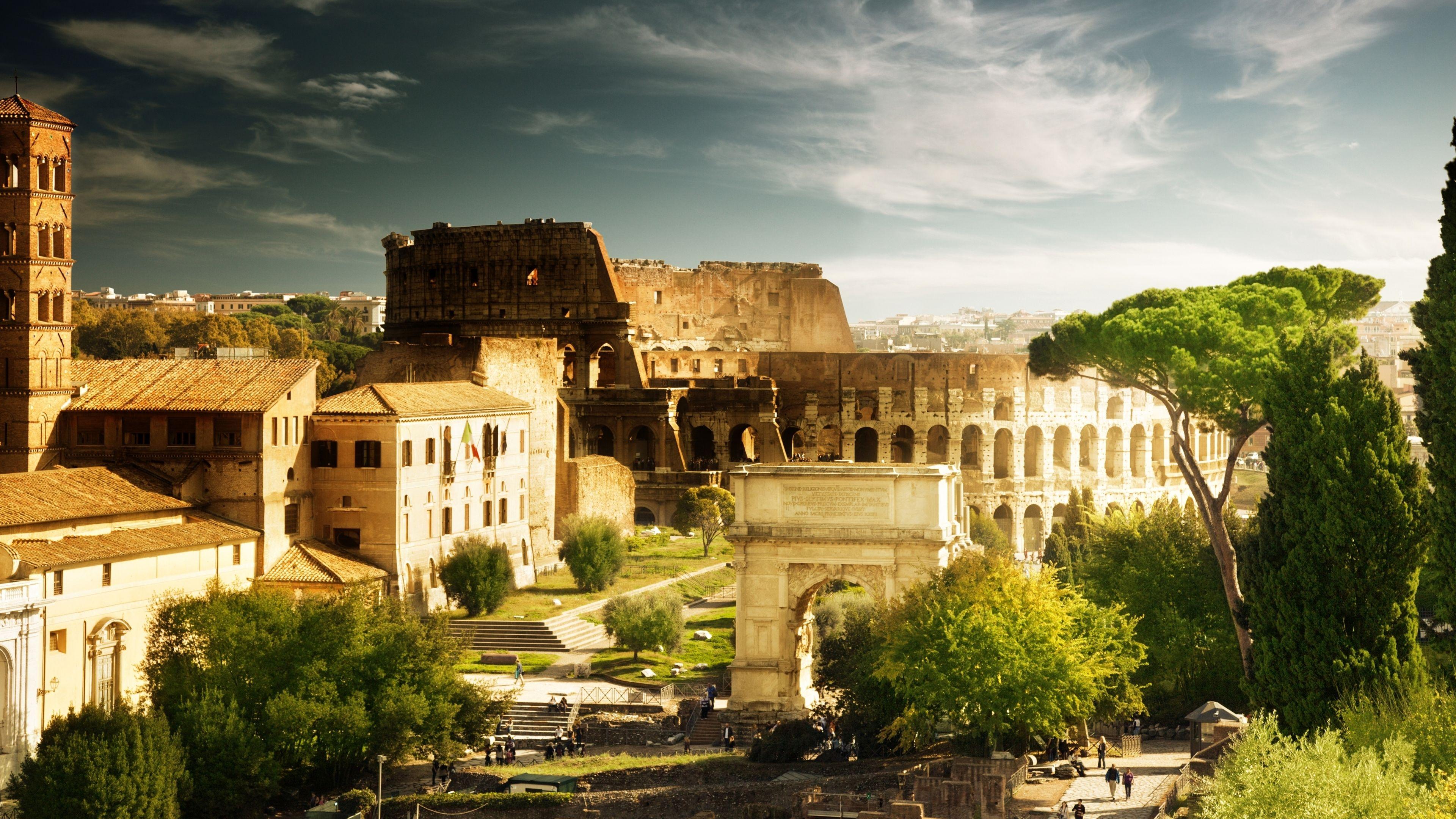 3840x2160 colosseum, rome, italy 4K Wallpaper, HD City 4K
