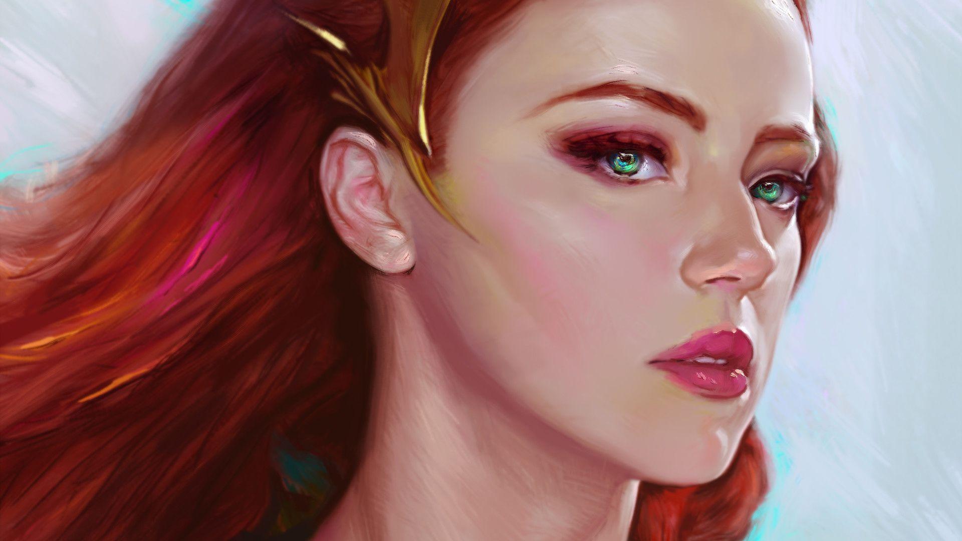 1920x1080 Mera Amber Heard Art, HD Superheroes, 4k Wallpaper, Image, Background, Photo and Picture