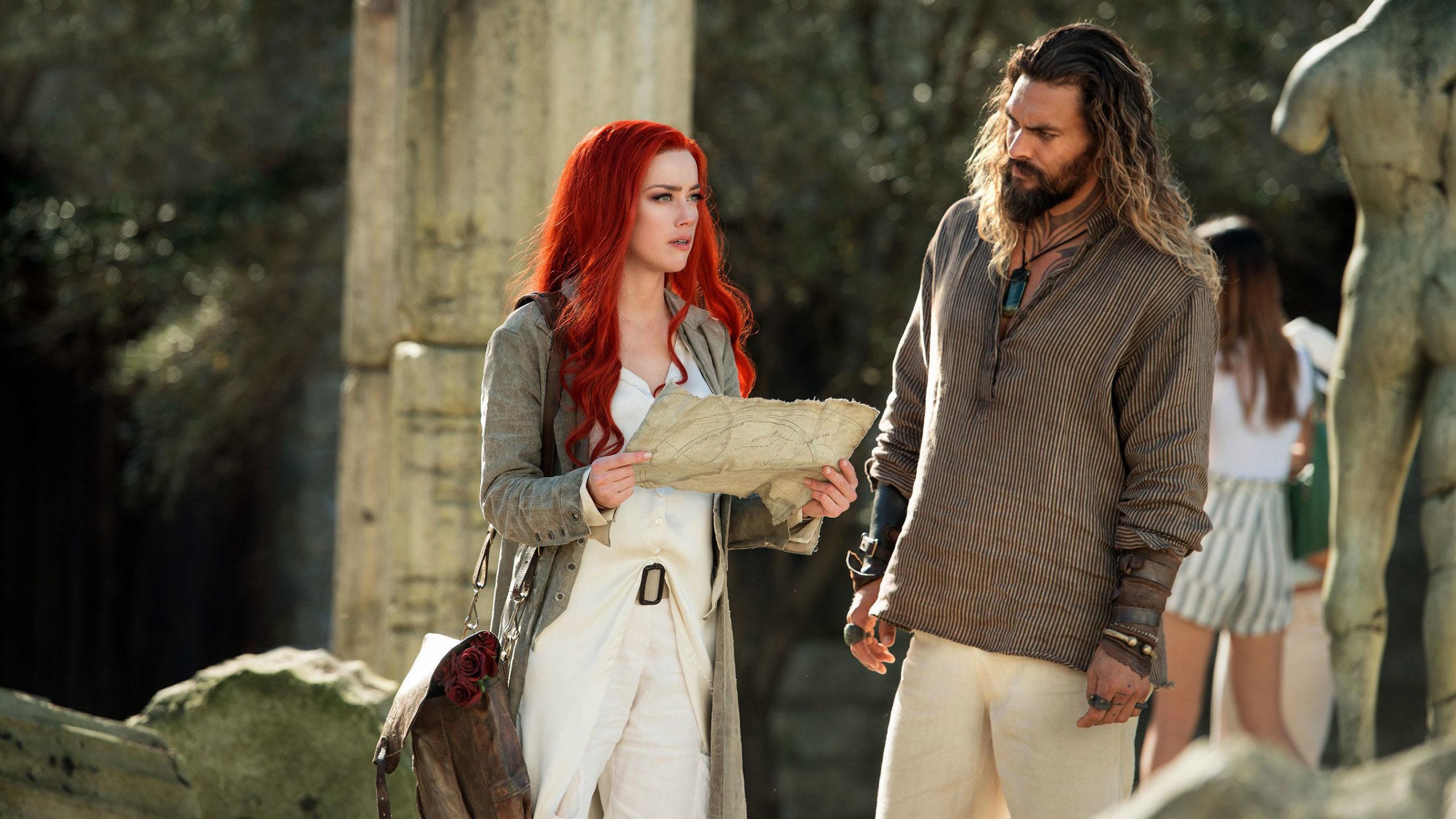 2560x1440 Arthur Curry And Mera In Aquaman Desktop Wallpaper