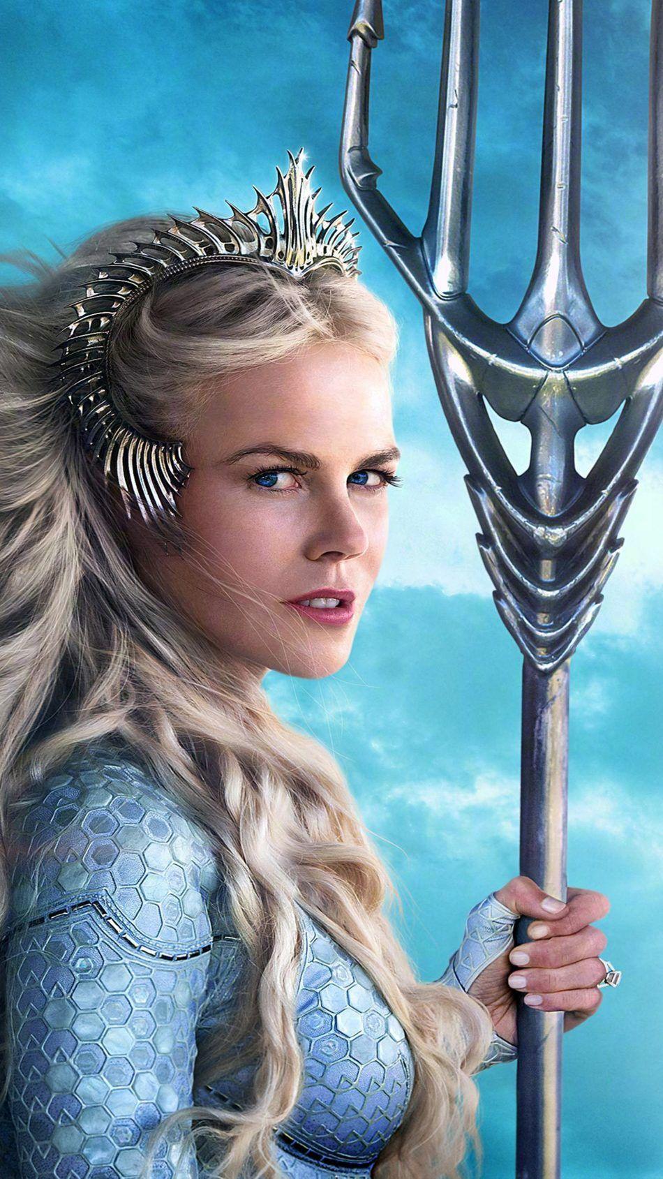 950x1689 Nicole Kidman As Queen Atlanna In Aquaman 2018 4K Ultra HD Mobile Wallpaper