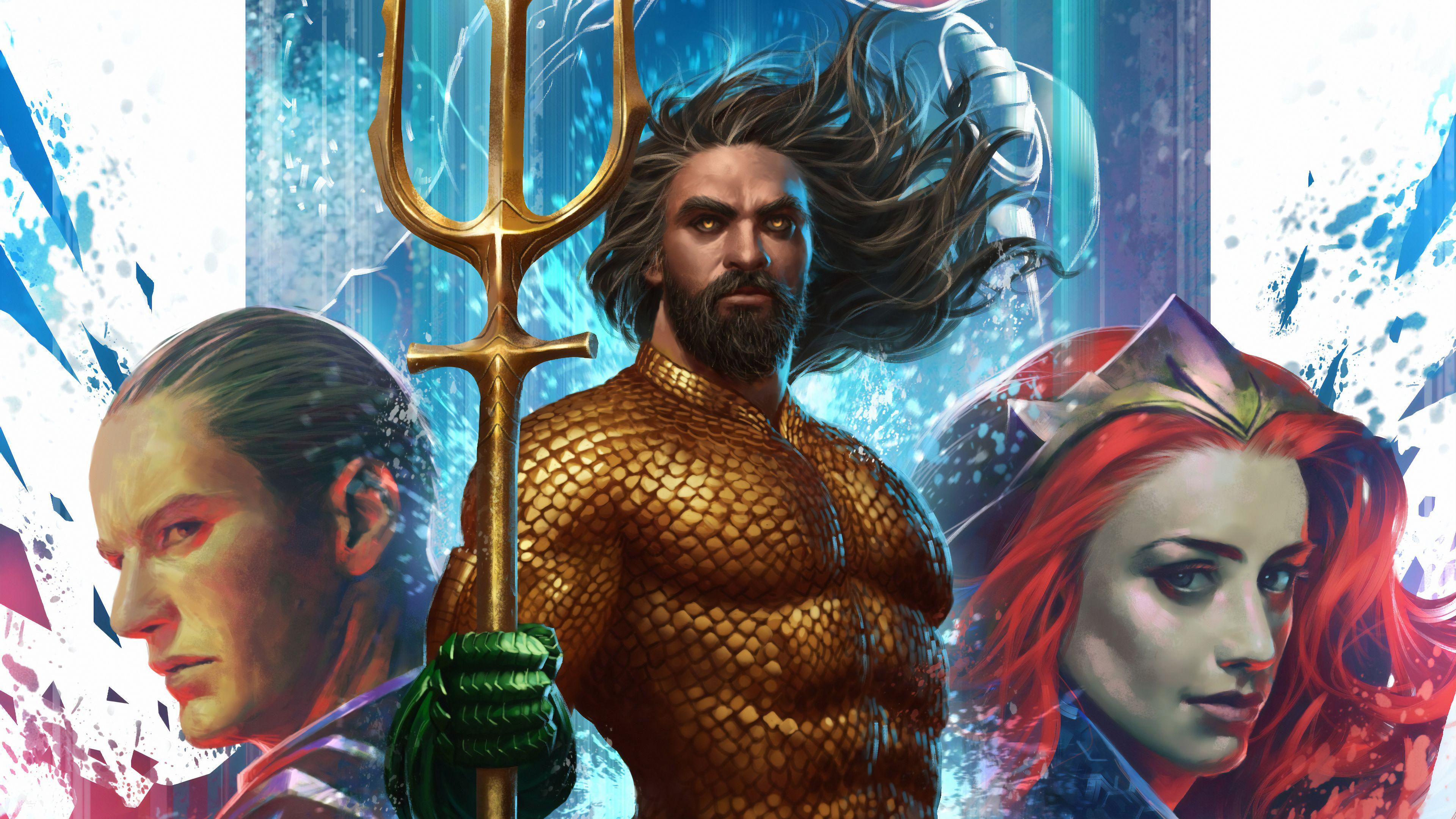3840x2160 Aquaman Mera 4k Artworks, HD Superheroes, 4k Wallpaper, Image