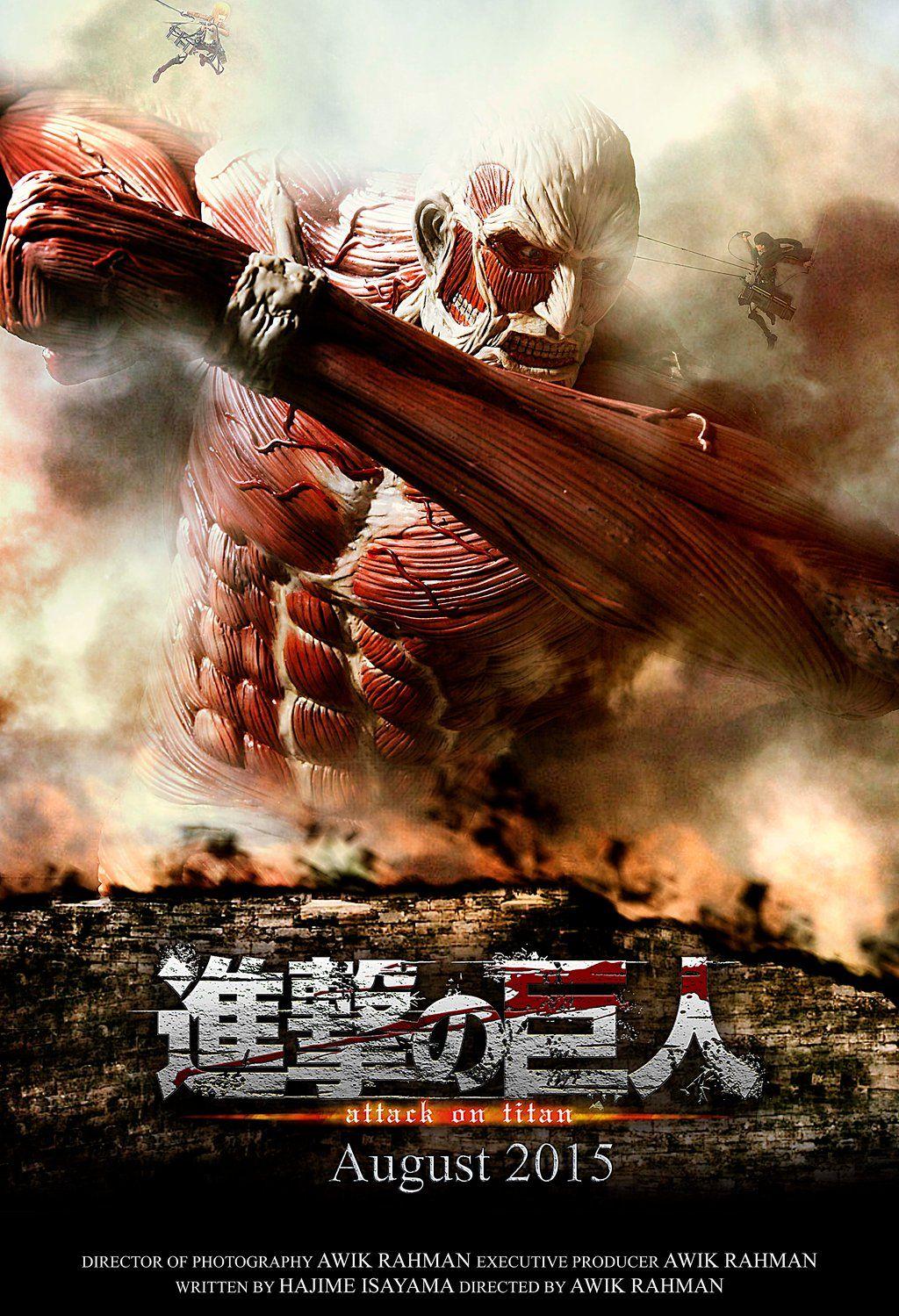 1024x1499 Free download Attack on Titan Live Action Poster Fan made by awikrahman on [1024x1499] for your Desktop, Mobile & Tablet. Explore Attack on Titan Live Wallpaper. Shingeki no Kyojin