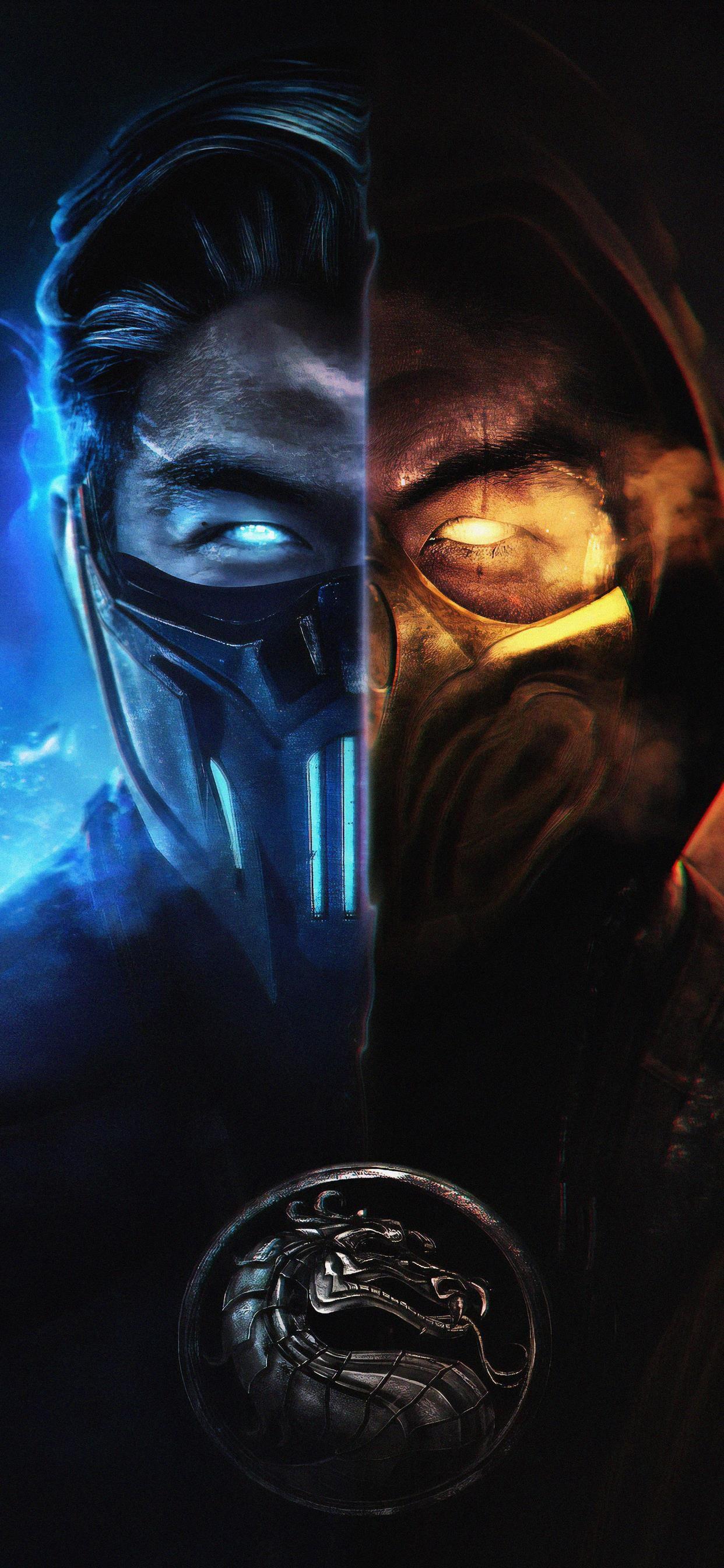 1242x2688 mortal kombat subzero and scorpion iPhone X Wallpaper Free Download