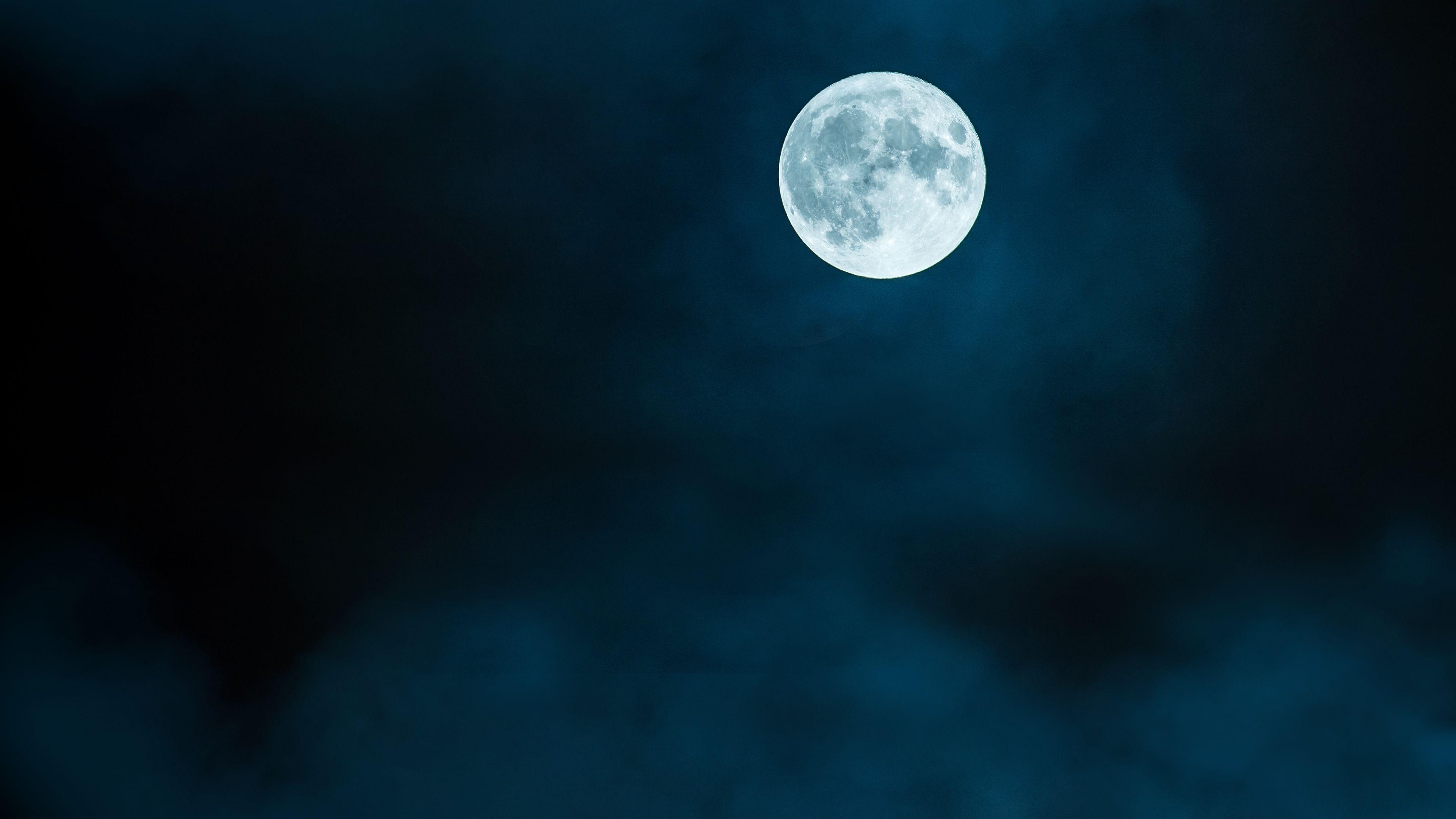 3840x2160 Full Moon Chromebook Wallpaper