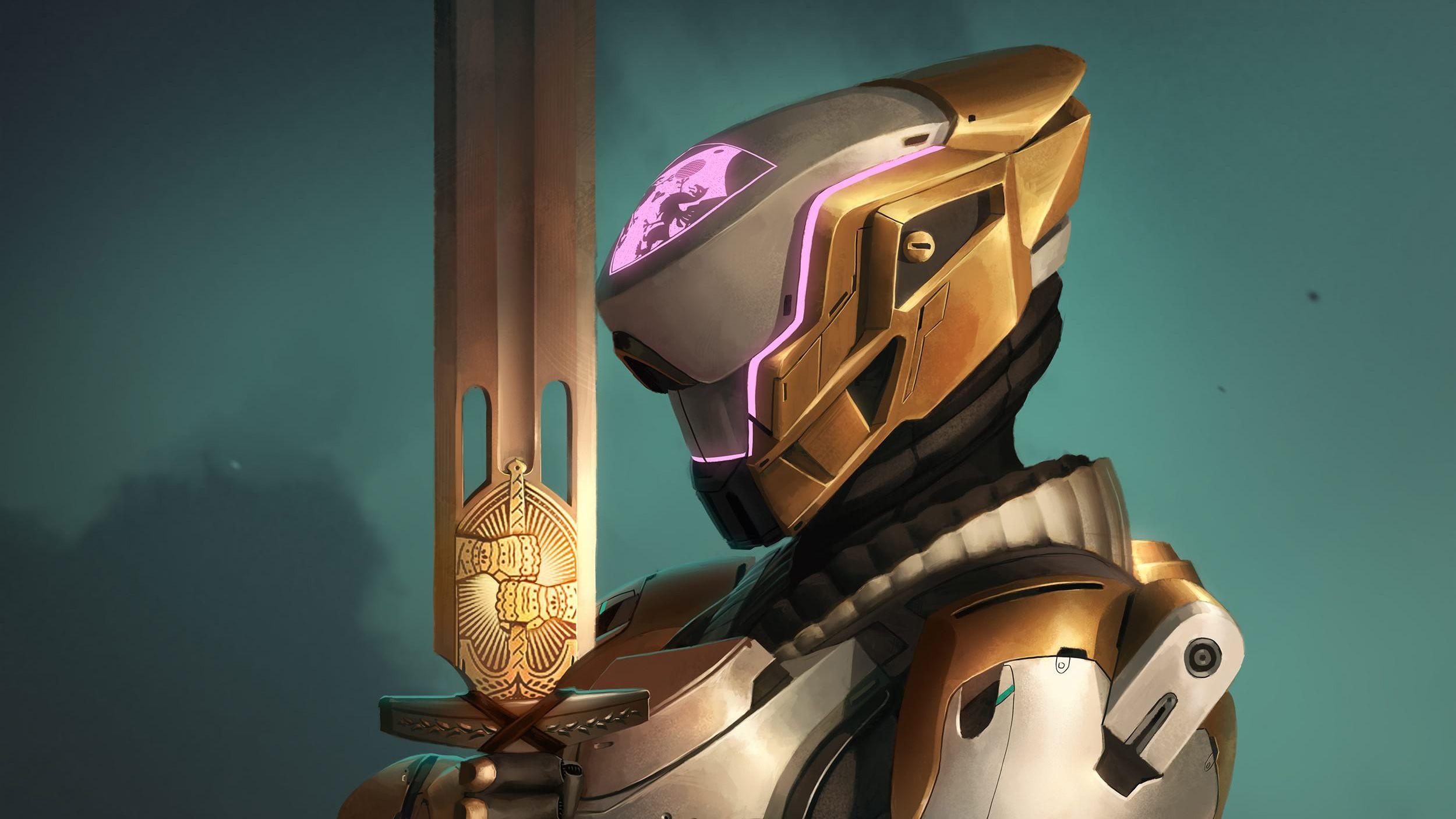 2500x1406 Destiny Titan Art, HD Games, 4k Wallpaper, Image, Background