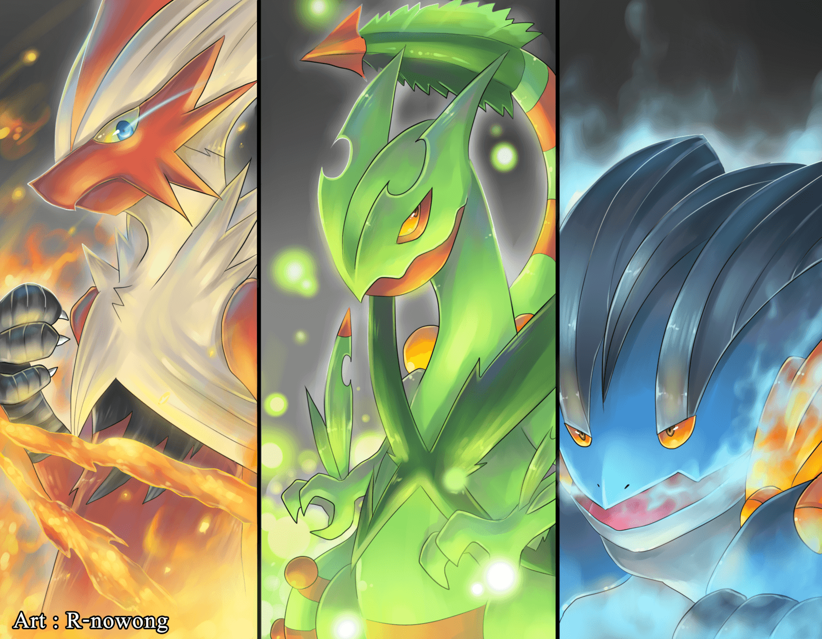 1599x1244 Pokemon : Mega Hoenn By R Nowong