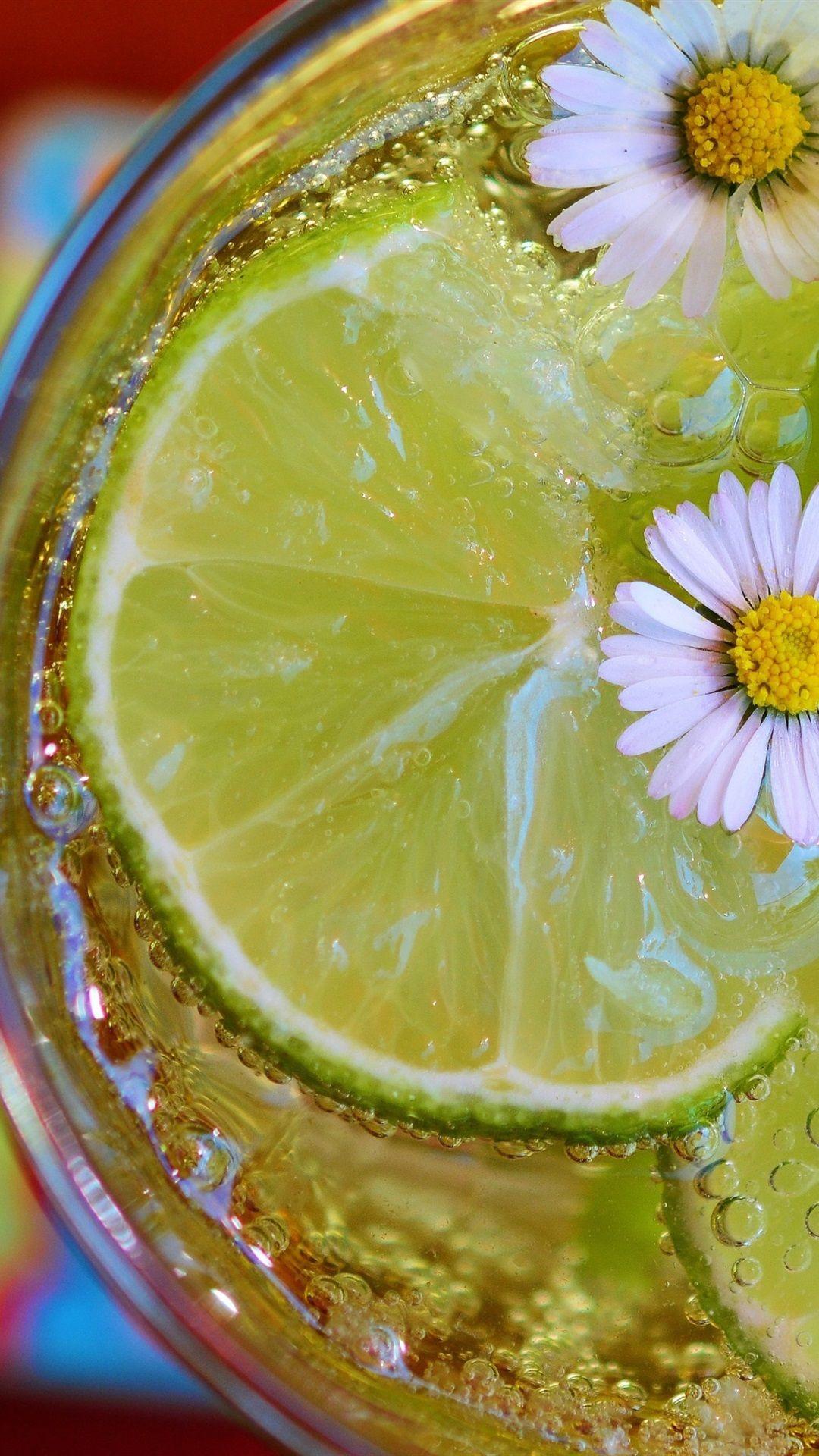 1080x1920 Lemon Cocktail, Chamomile, Summer Drinks 1080x1920 IPhone 8 7 6 6S