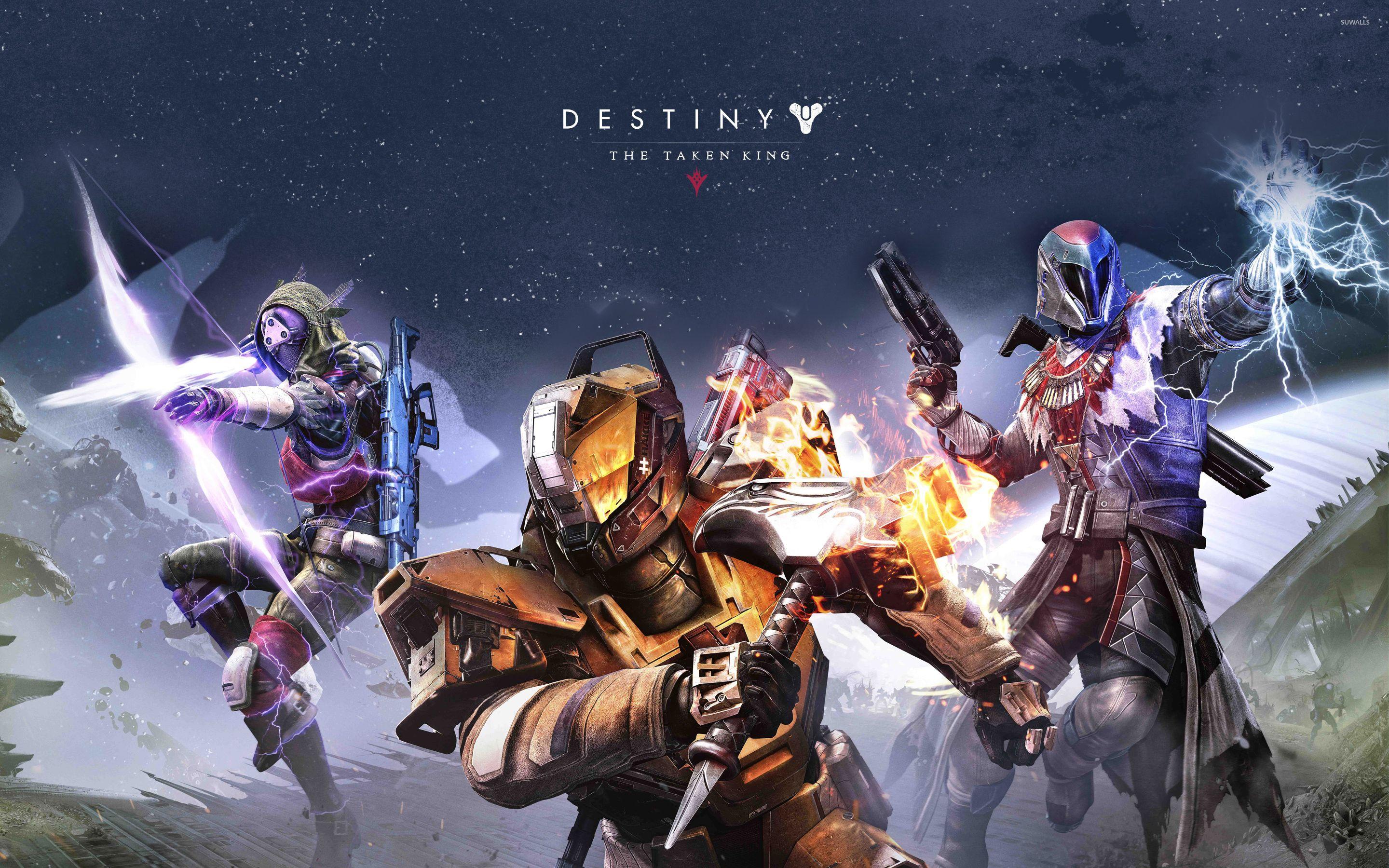 2880x1800 Warlock, Titan and Hunter: The Taken King wallpaper