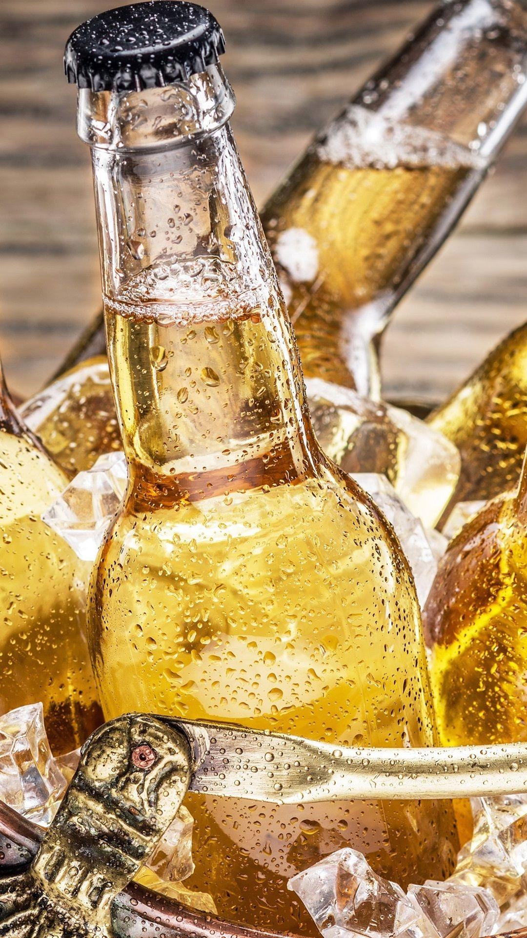 1080x1920 iPhone Wallpaper Bottles, Beer, Drinks, Cold, Water