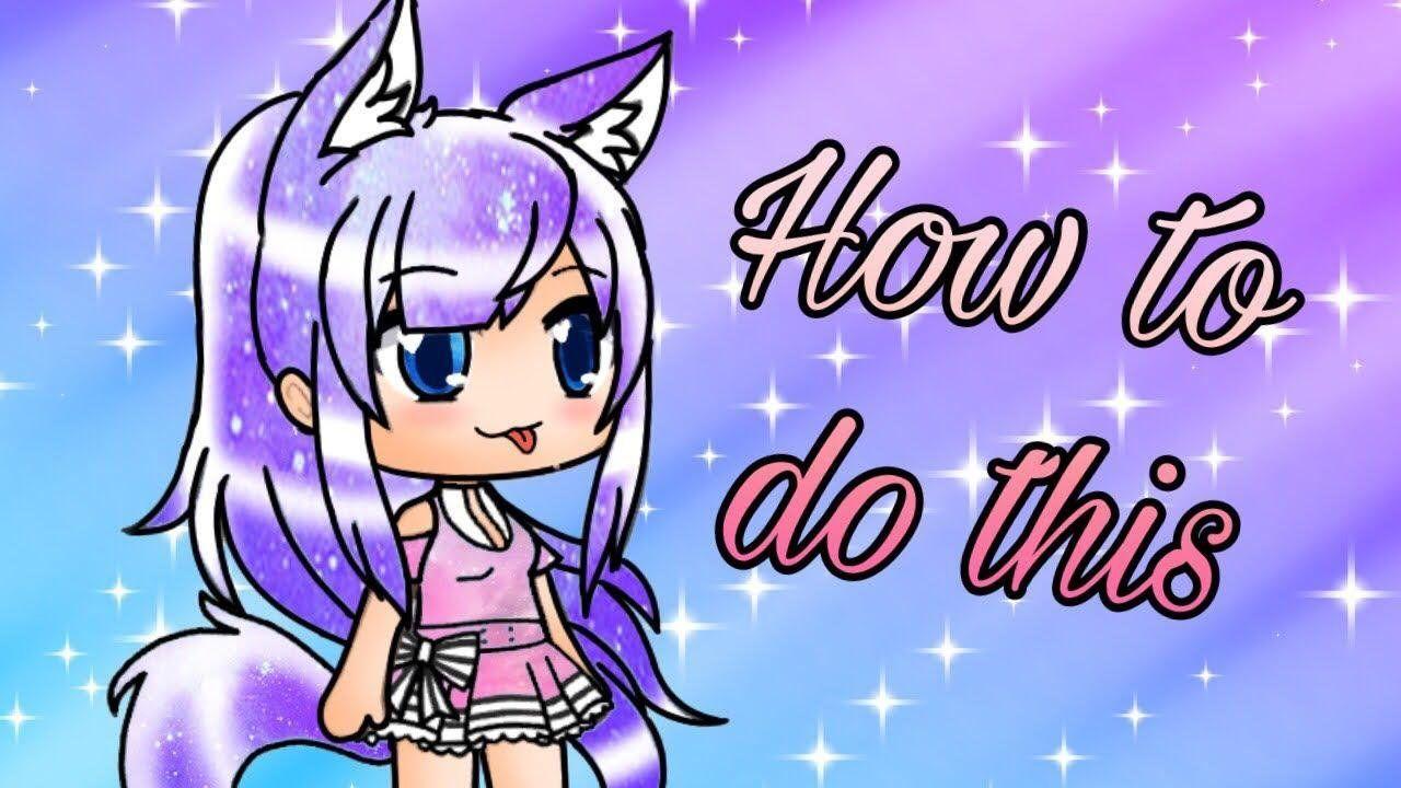 1280x720 Galaxy Girl Kawaii Galaxy Wolf Gacha Life Picture