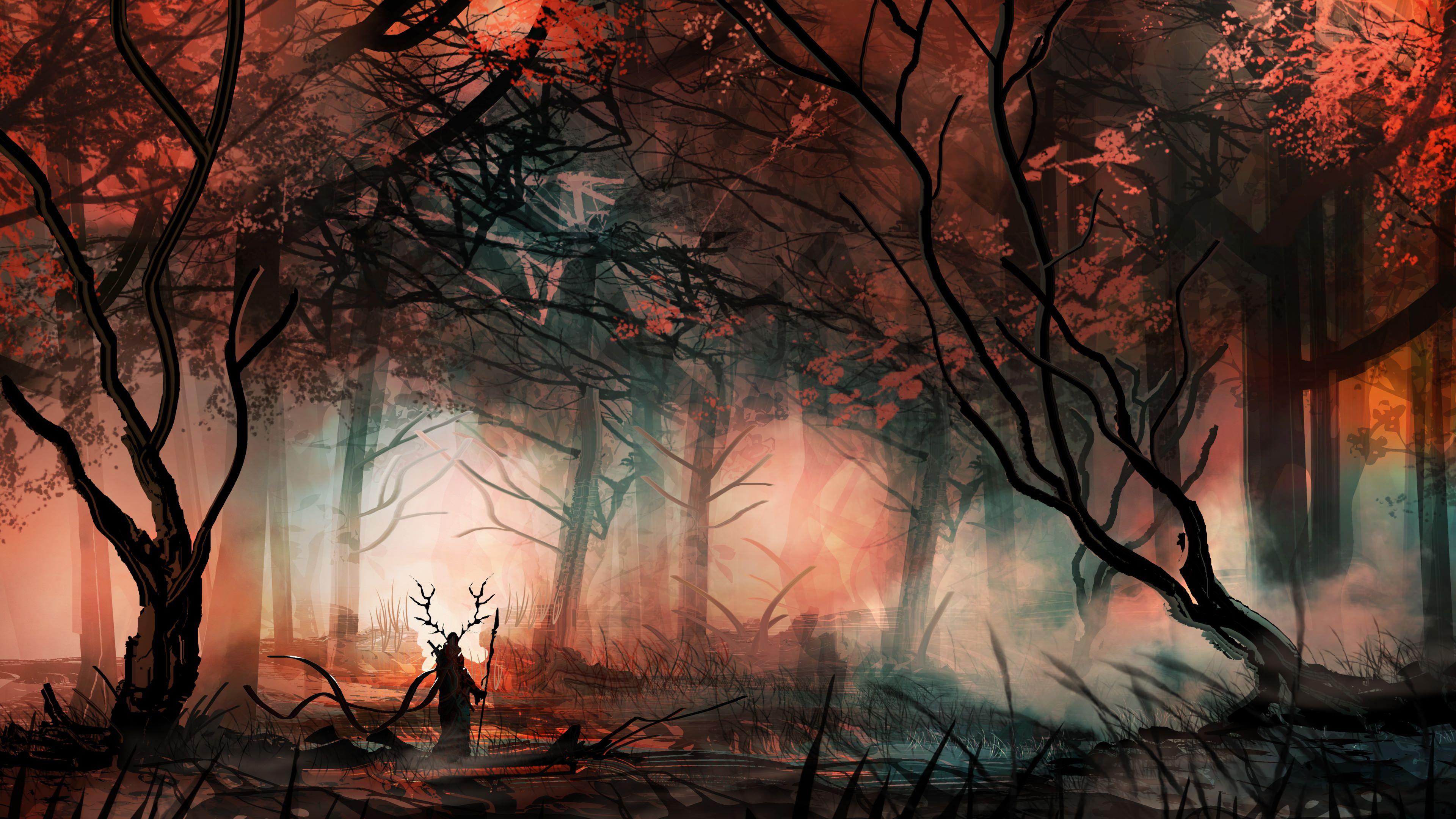 3840x2160 Mystical Forest 3840 × 2160