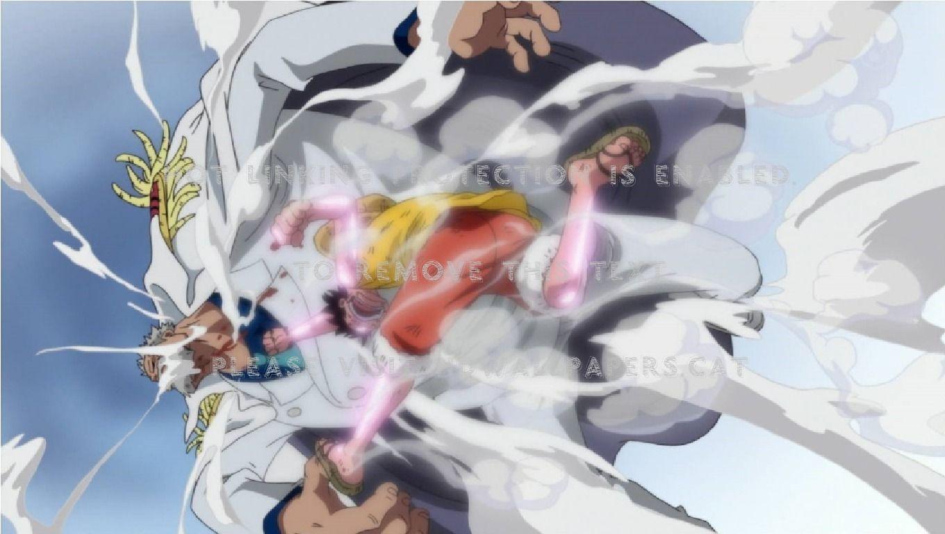 1360x768 ruffy garp one piece anime