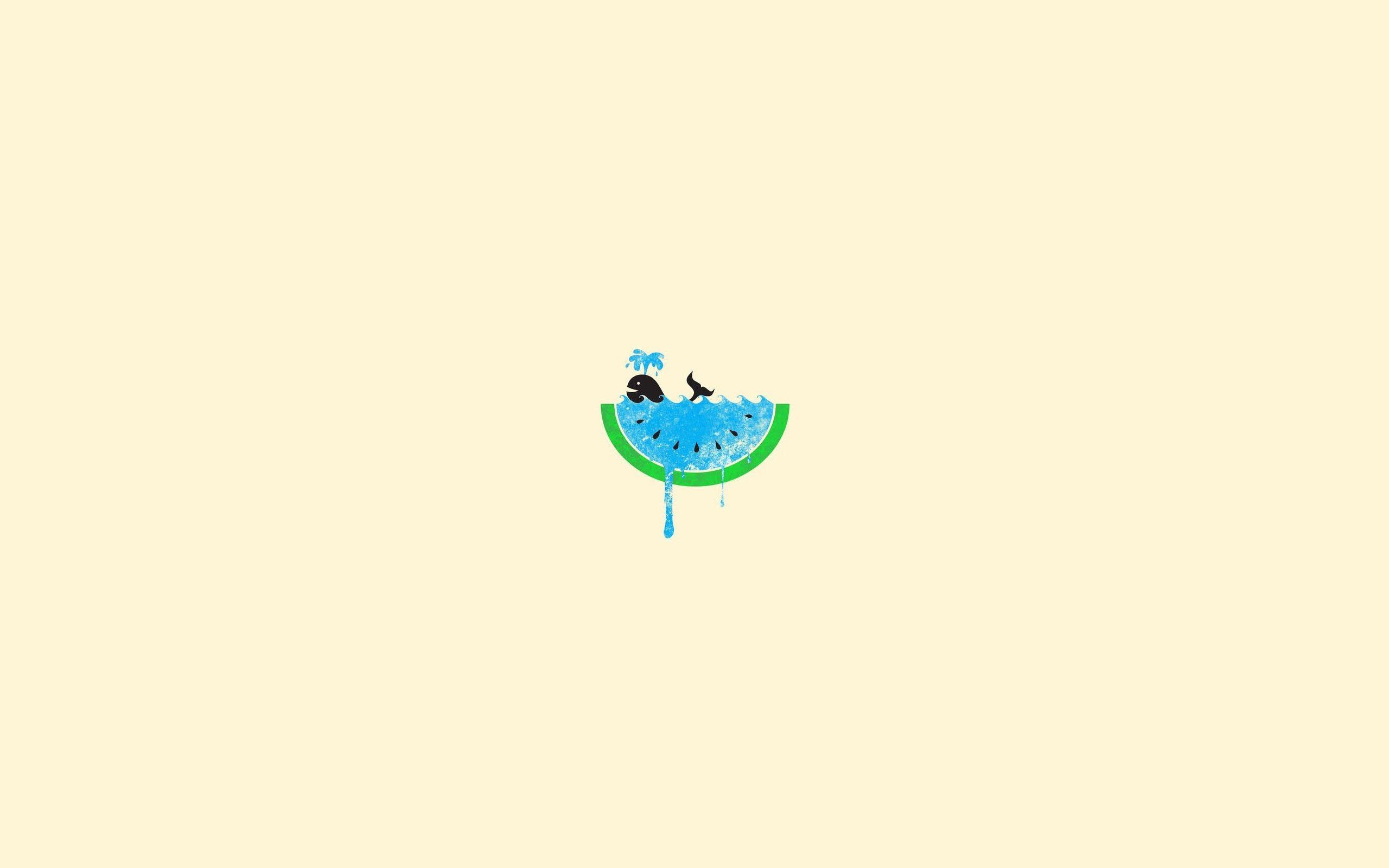 2560x1600 minimalism water whale Wallpaper HD / Desktop and Mobile Background