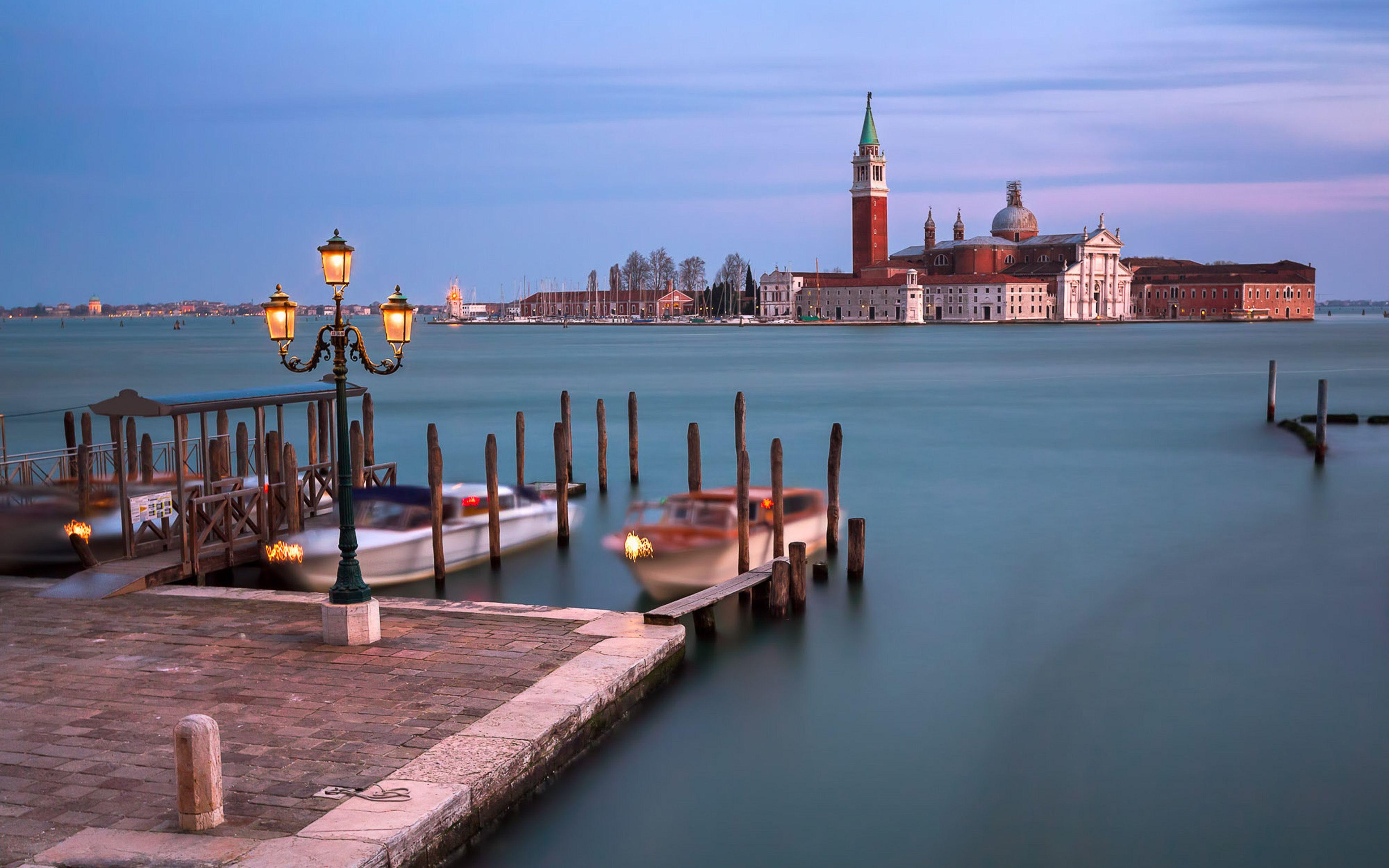 3840x2400 Venezia Italy San Giorgio Maggiore Church In The Venetian Lagoon