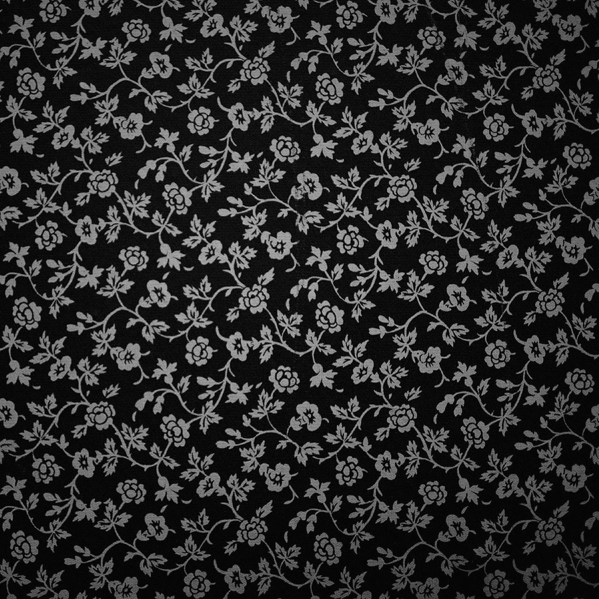 2048x2048 Background And White Flowers Wallpaper iPhone HD