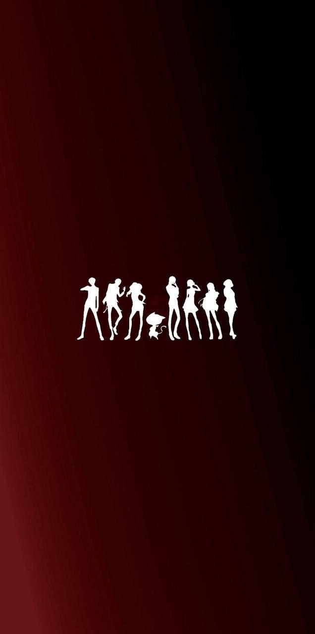 636x1280 Persona 5 Silhouette wallpaper