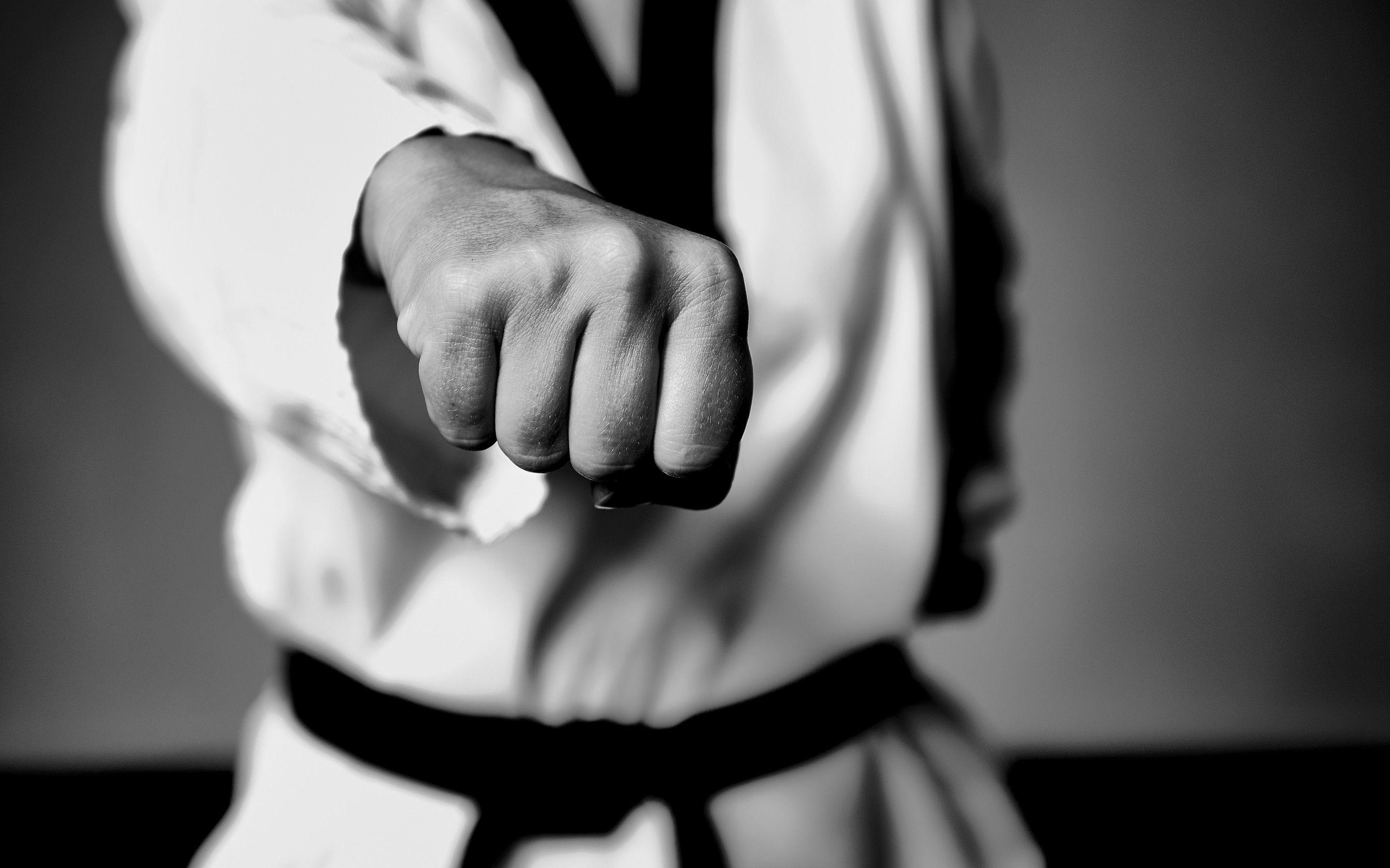 2880x1800 Download 2880x1800 Taekwondo, First, Monochrome Wallpaper