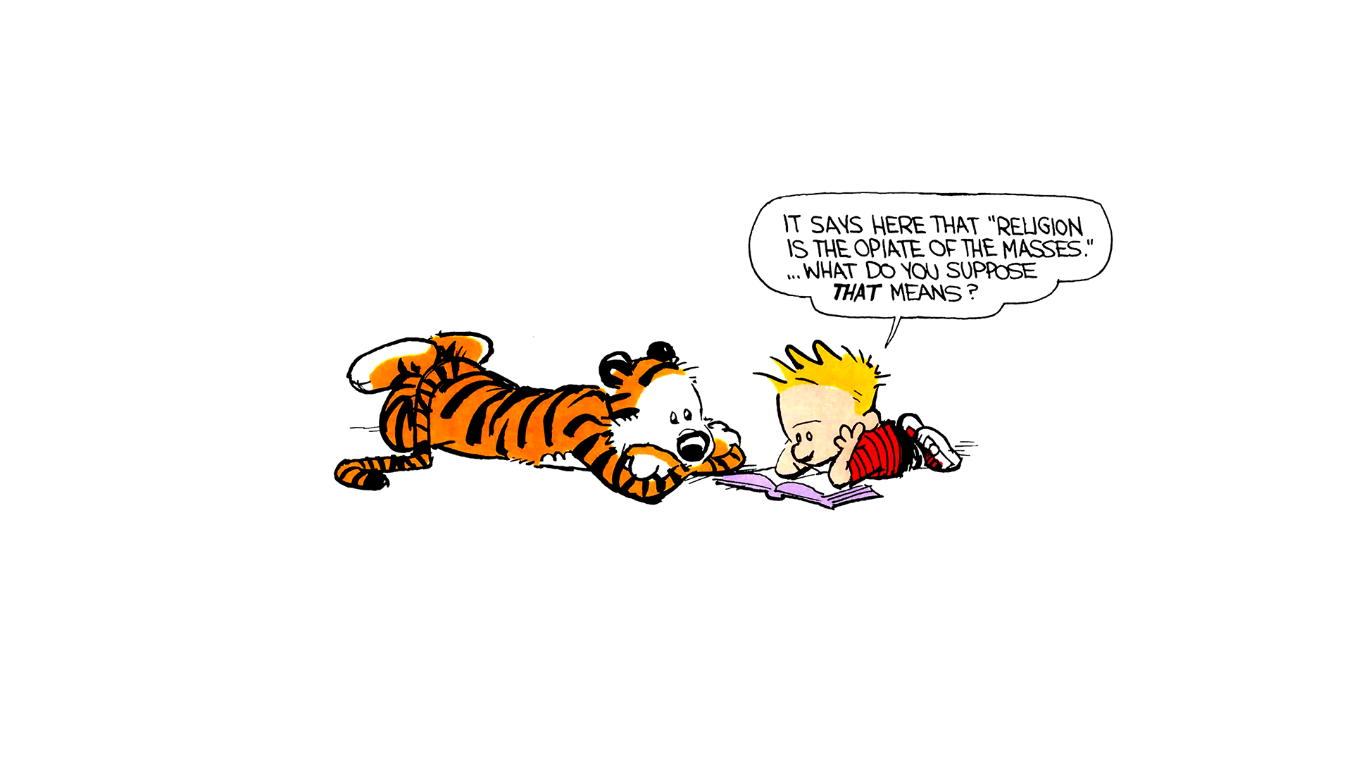 1920x1080 Calvin and Hobbes Background