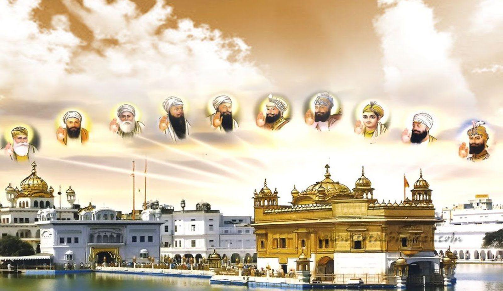 1598x926 Wallpaper Sikh Gurus