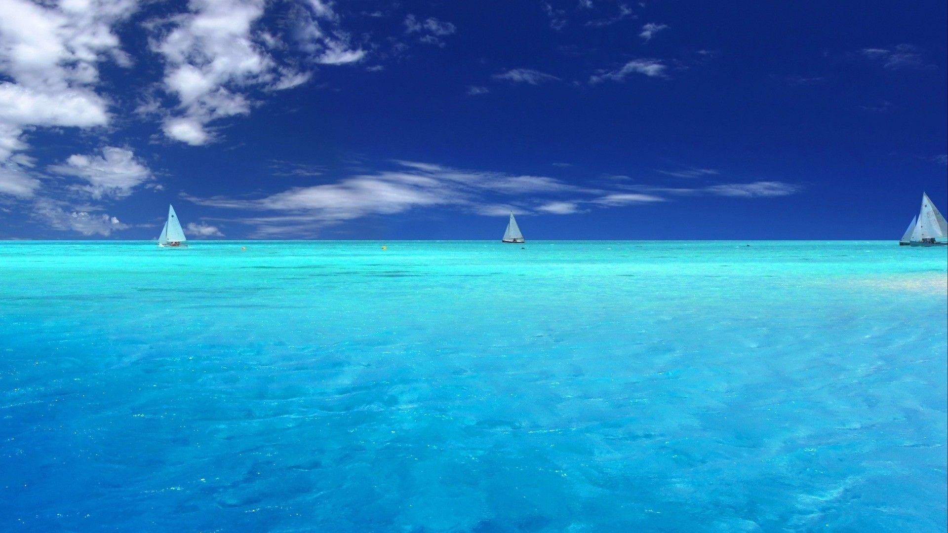 1920x1080 Blue Caribbean Background. Blue