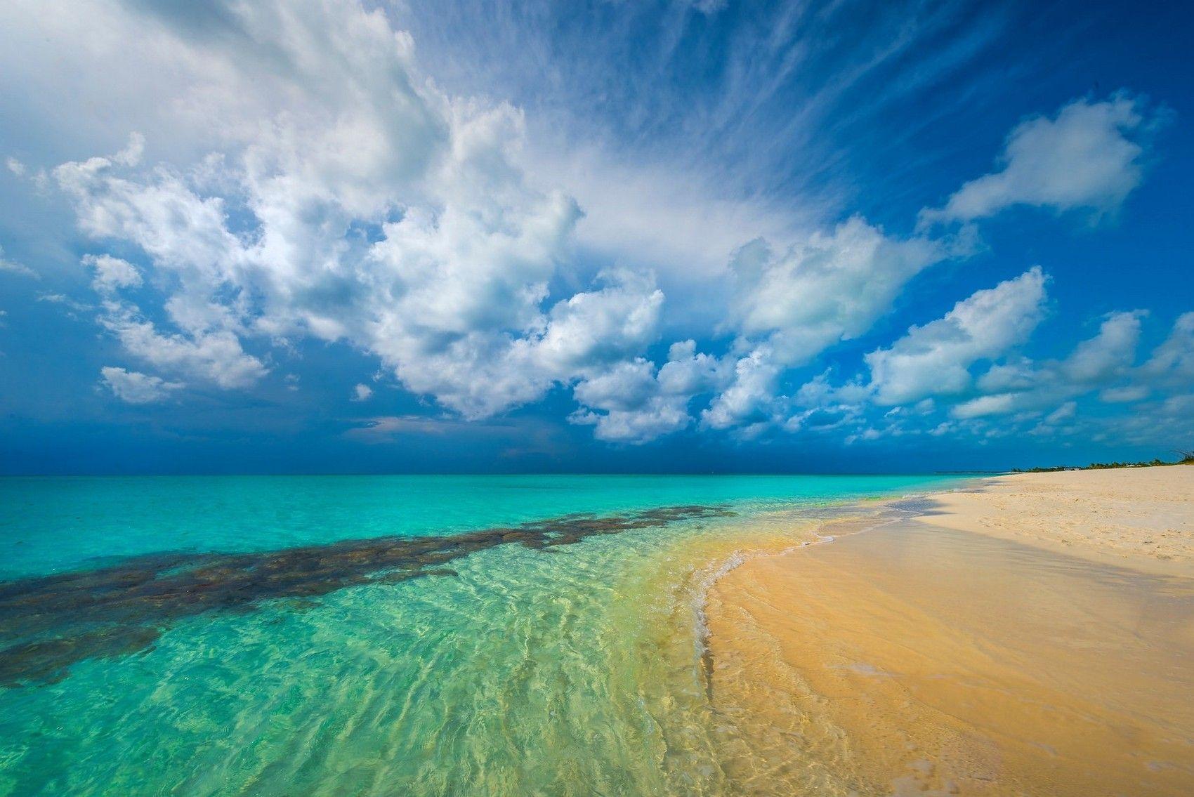 1700x1135 nature, Landscape, Tropical, Beach, Caribbean, Island, Turquoise