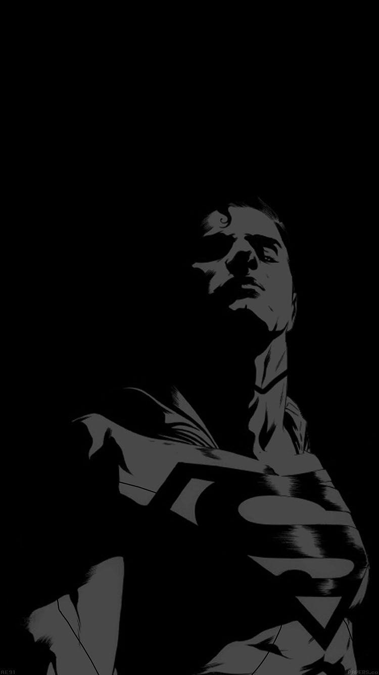 750x1334 iPhone wallpaper. superman looking down on us