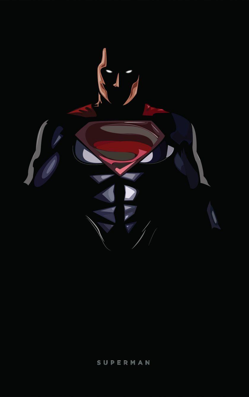 840x1336 Download 840x1336 wallpaper superman, dark, minimal, iphone 5