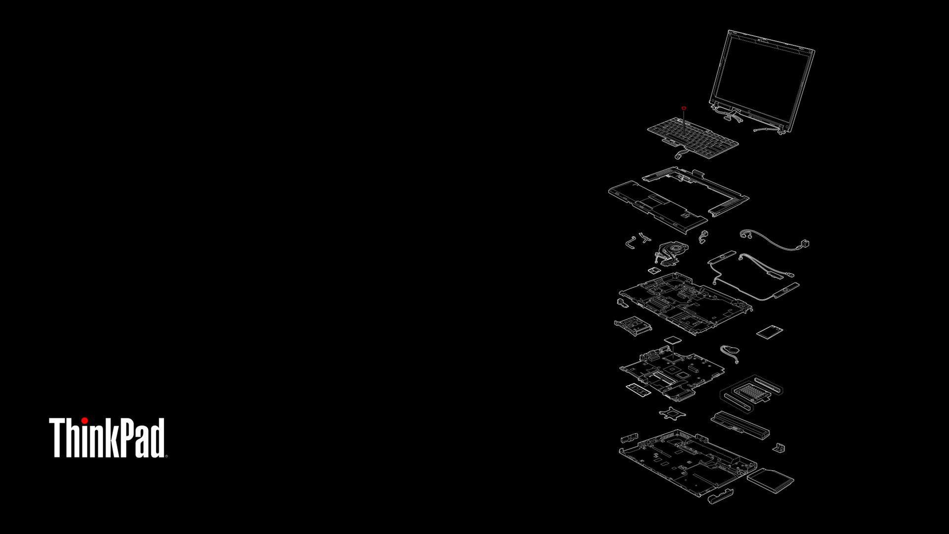 1920x1080 Lenovo IBM ThinkPad R500 Wallpaper