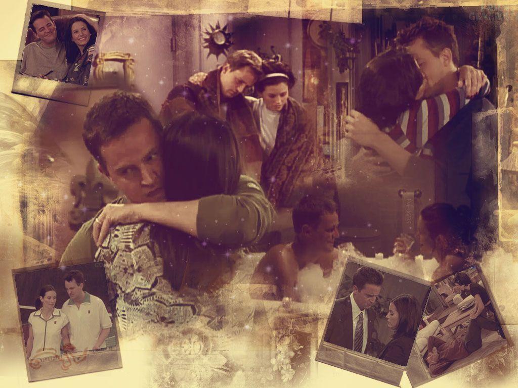 1024x768 Monica and Chandler Wallpaper: Mondler. Monica and chandler, Friends chandler and monica, Jennifer aniston friends