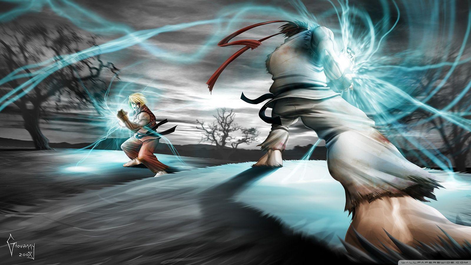 1600x900 Street Fighter Ryu vs Ken Ultra HD Desktop Background Wallpaper