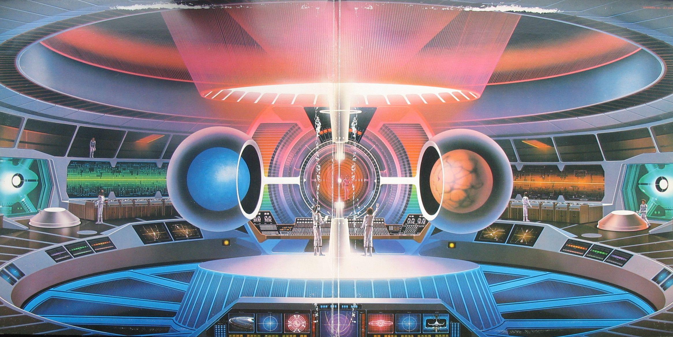 2332x1167 Vintage Sci Fi Wallpaperx1167
